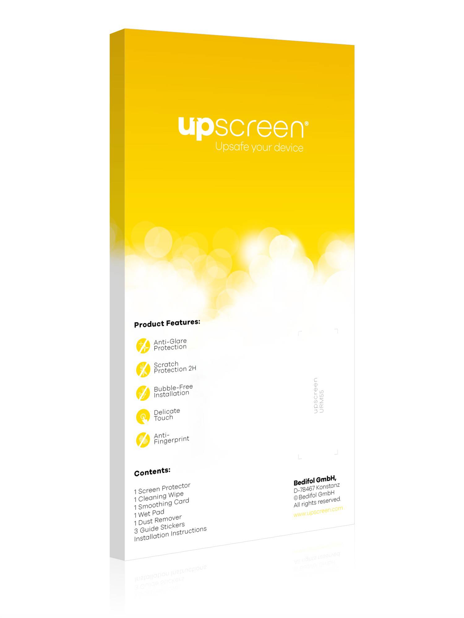 upscreen Reflection Shield Matt Schutzfolie für Standardgrößen mit 4 Zoll Displays [89 mm x 50.2 mm, 16:9]