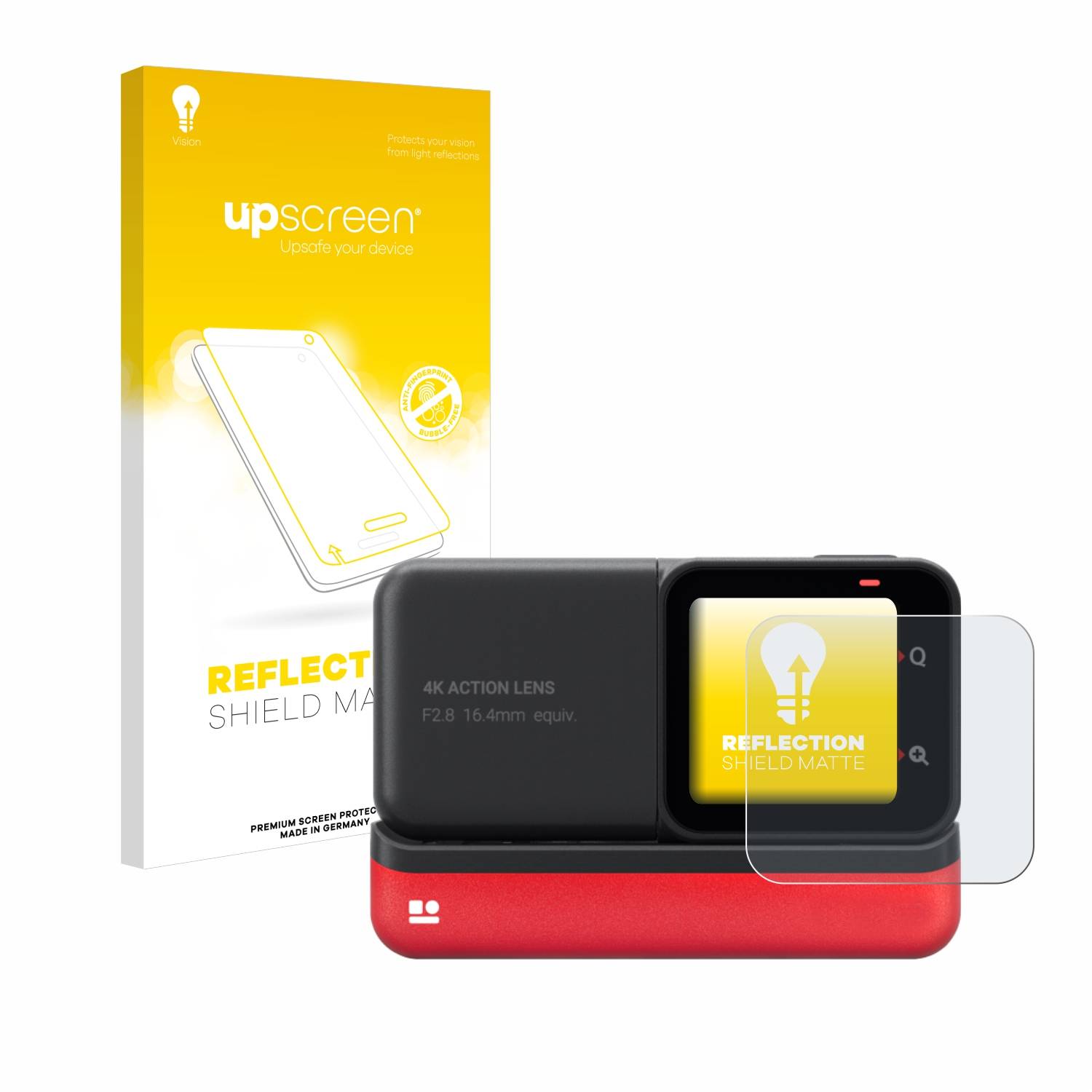 upscreen Reflection Shield Matt Schutzfolie für Insta360 One RS 4K Edition