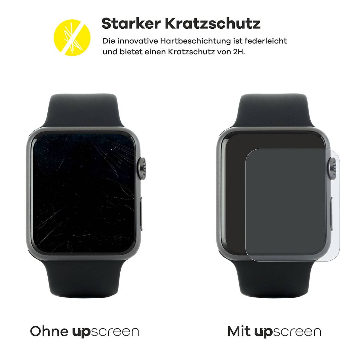 upscreen Reflection Shield Matt Schutzfolie für Samsung Galaxy Watch 6 Classic (43 mm)