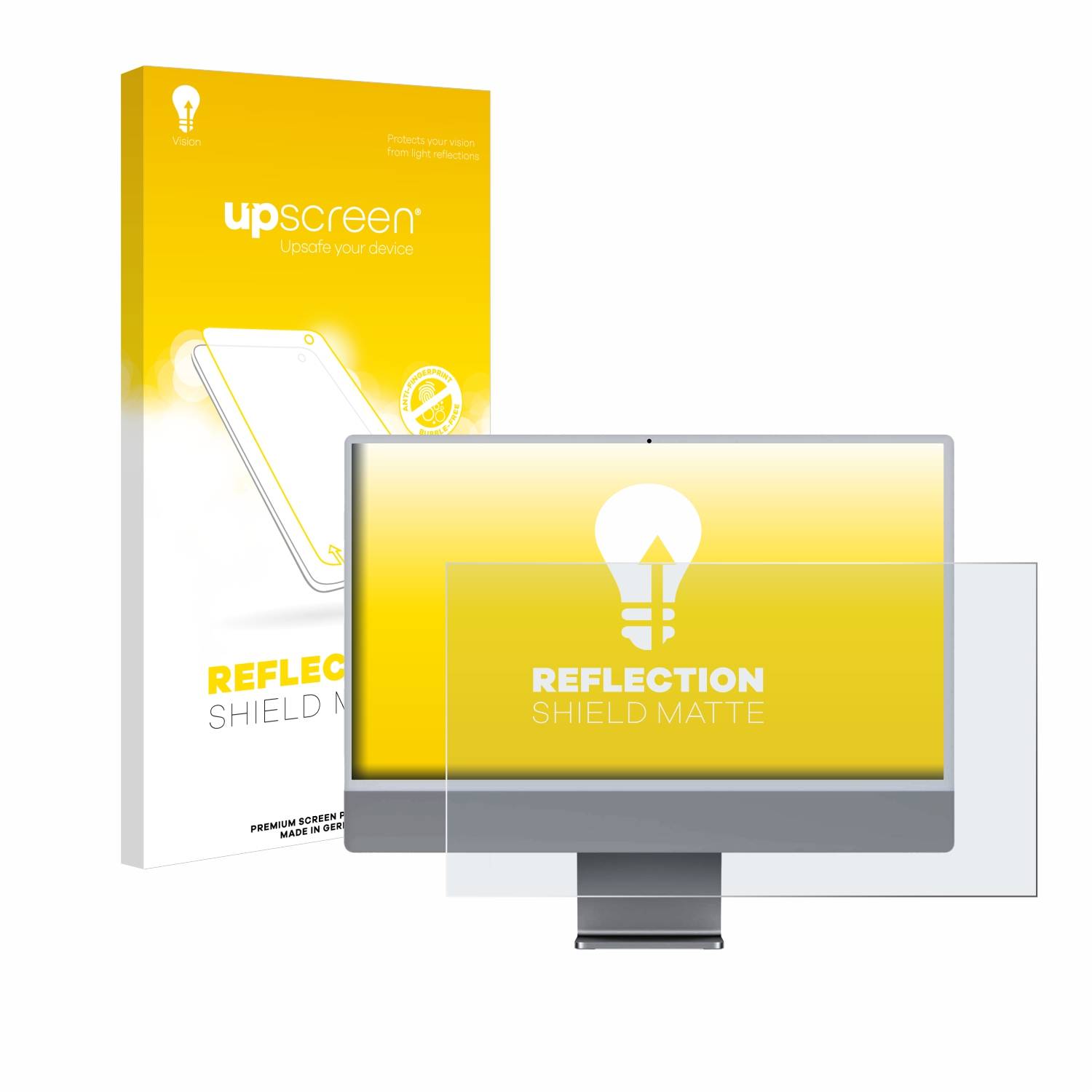 upscreen Reflection Shield Matt Schutzfolie für Apple iMac 24 M3 2023