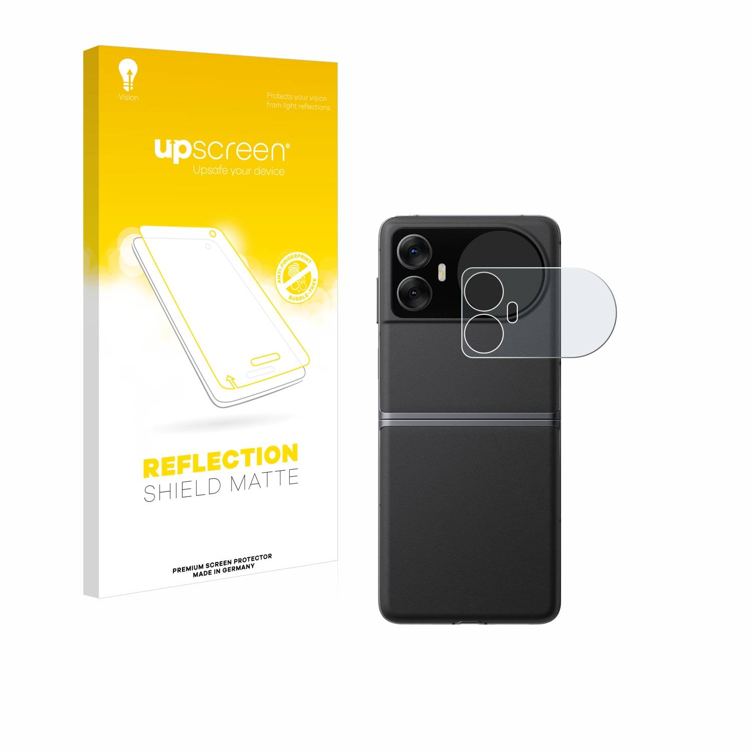 upscreen Reflection Shield Matt Schutzfolie für Blackview Hero 10 (Äußeres Display)