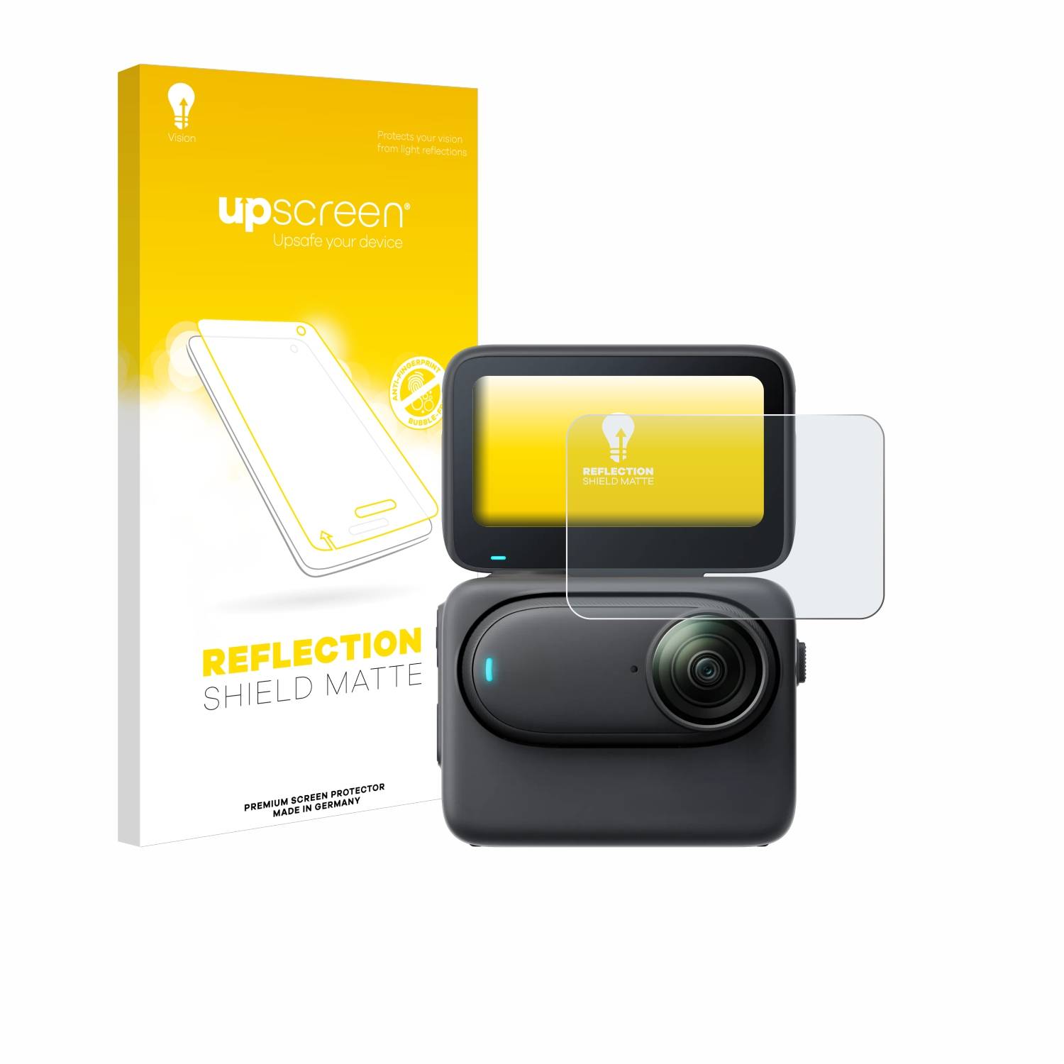 upscreen Reflection Shield Matt Schutzfolie für Insta360 Go 3S
