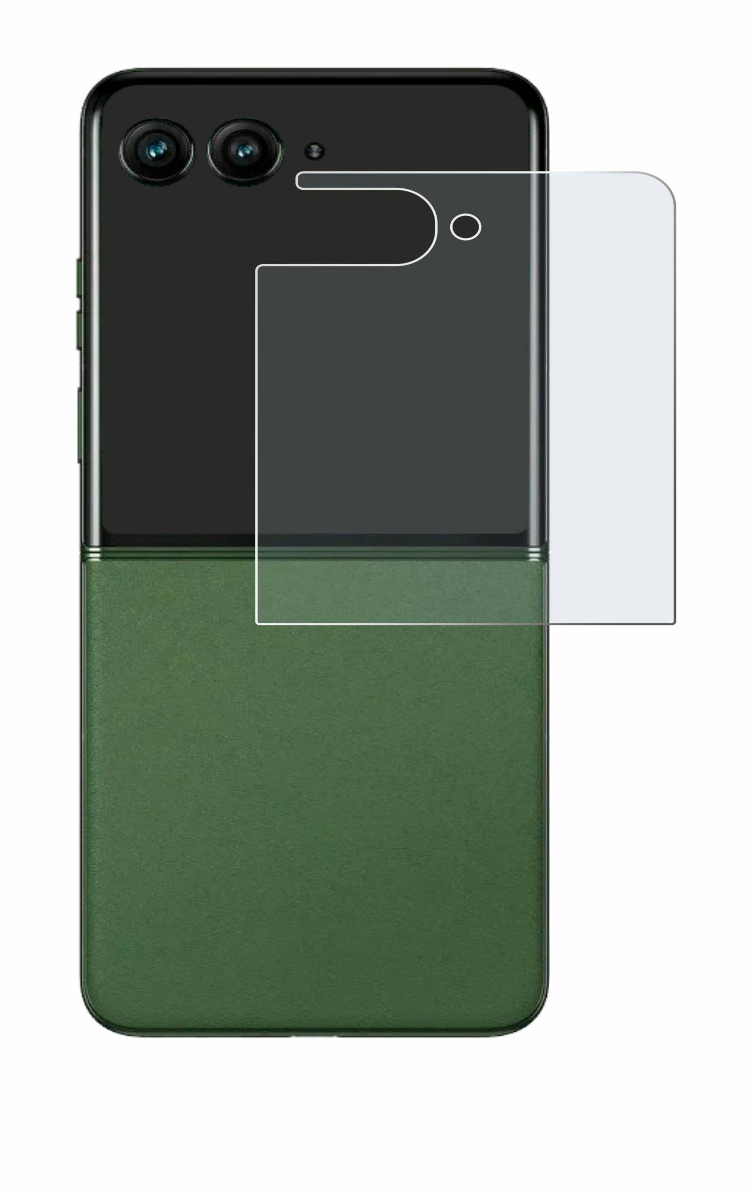 upscreen Reflection Shield Matt Schutzfolie für Motorola Razr 50 Ultra (Hinteres Display)