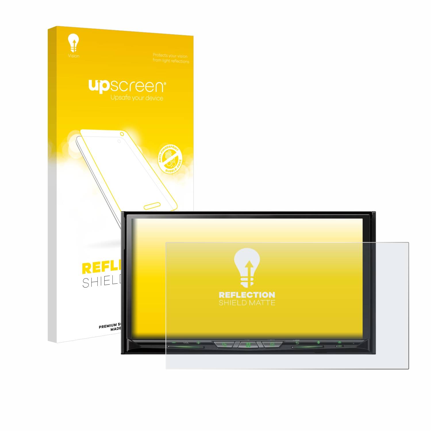 upscreen Reflection Shield Matt Schutzfolie für Pioneer AVH-Z9200DAB