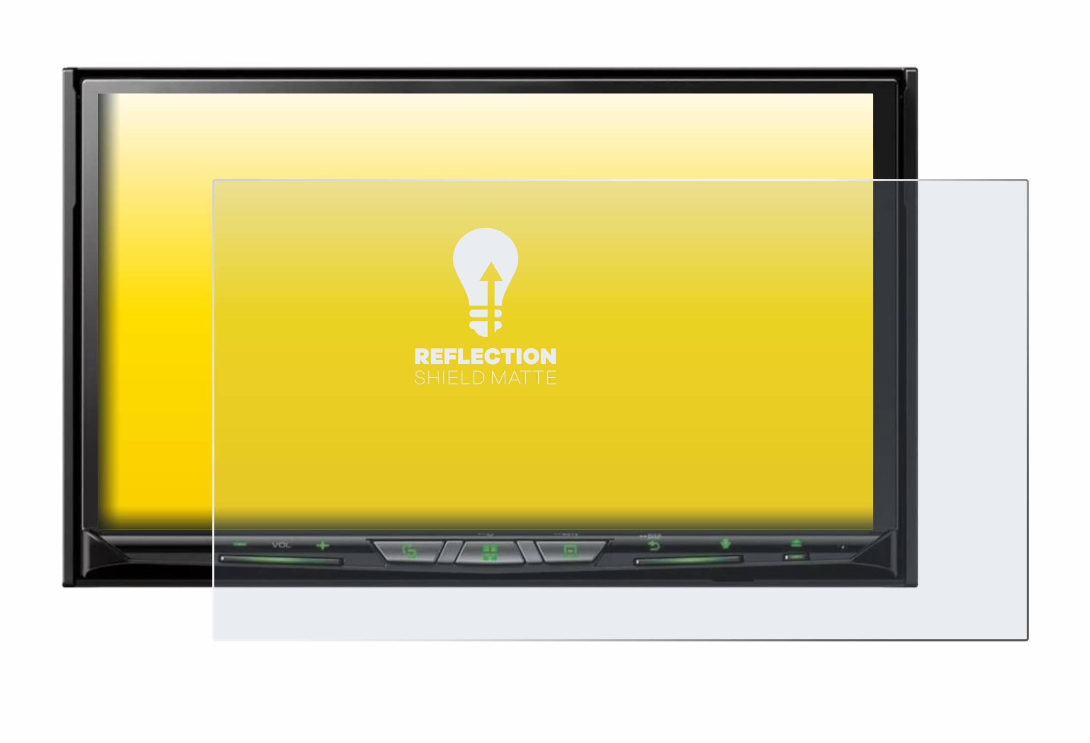 upscreen Reflection Shield Matt Schutzfolie für Pioneer AVH-Z9200DAB