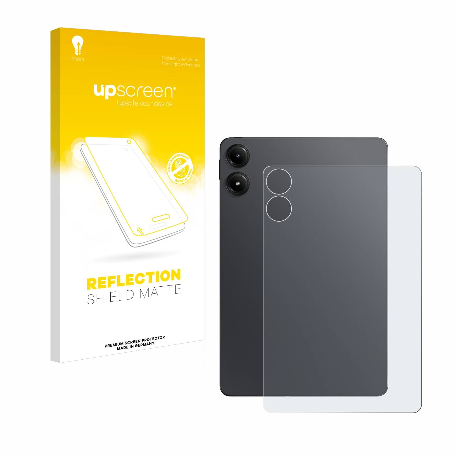 upscreen Reflection Shield Matt Schutzfolie für Xiaomi Redmi Pad Pro 5G (Rückseite)
