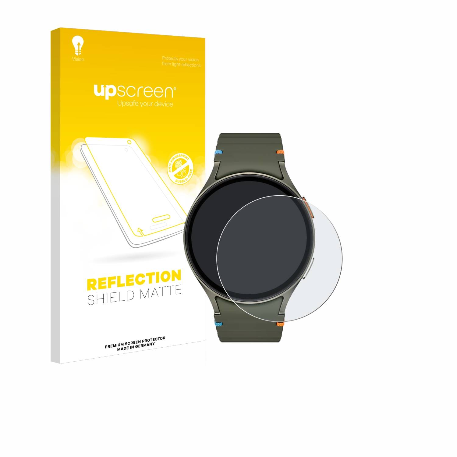upscreen Reflection Shield Matt Schutzfolie für Samsung Galaxy Watch 7 (44 mm)