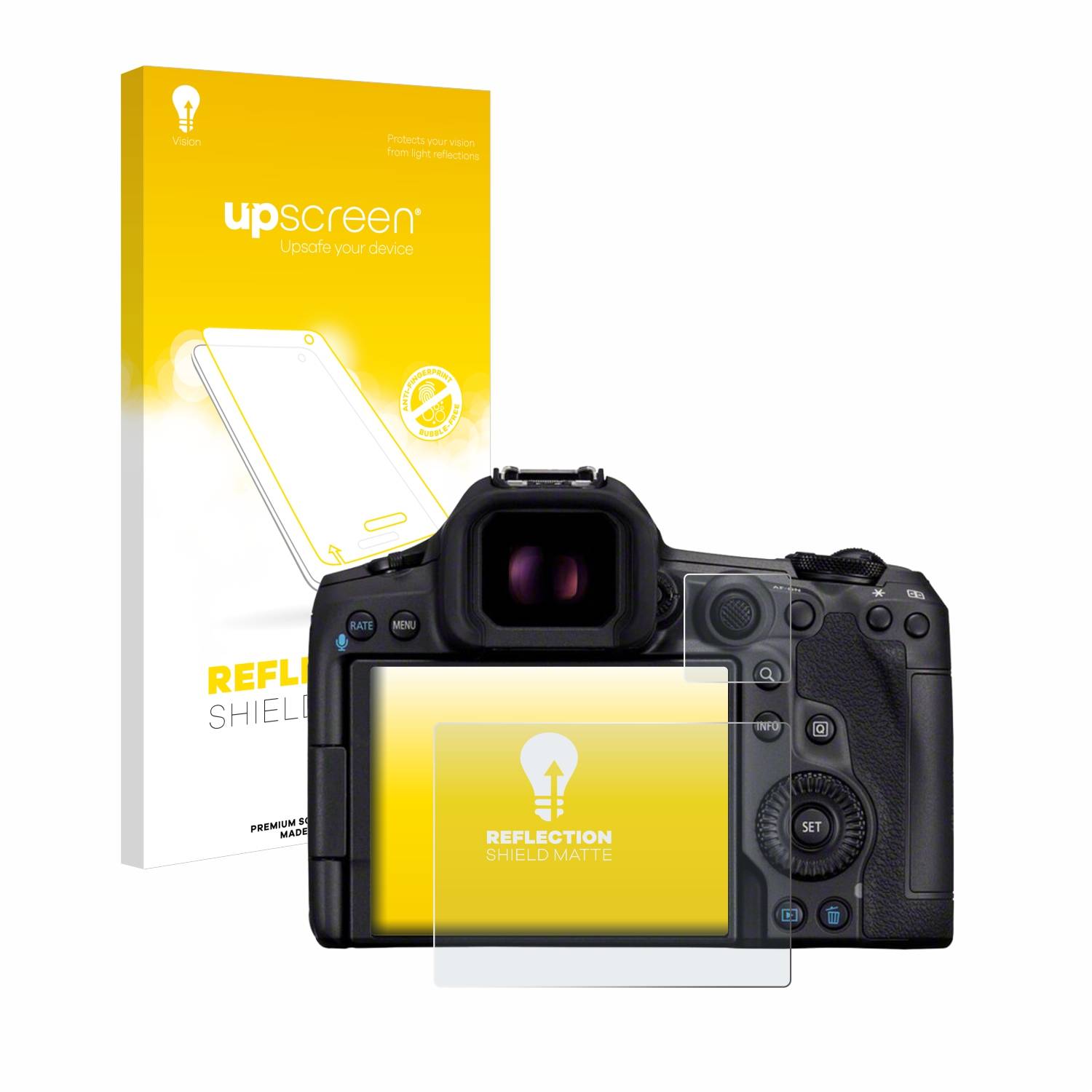 upscreen Reflection Shield Matt Schutzfolie für Canon EOS R5 Mark II