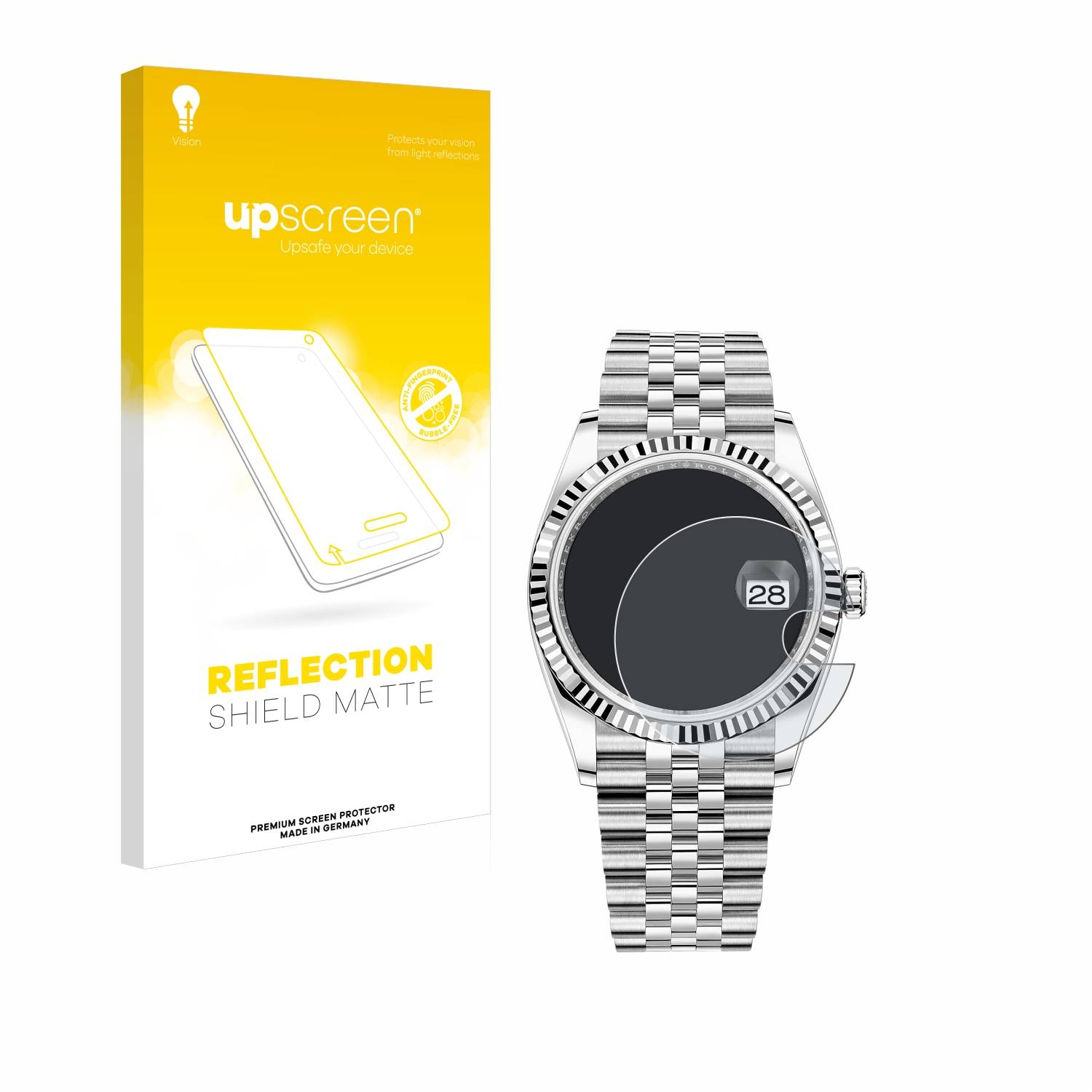 upscreen Reflection Shield Matt Schutzfolie für Rolex Oyster Perpetual Datejust 36