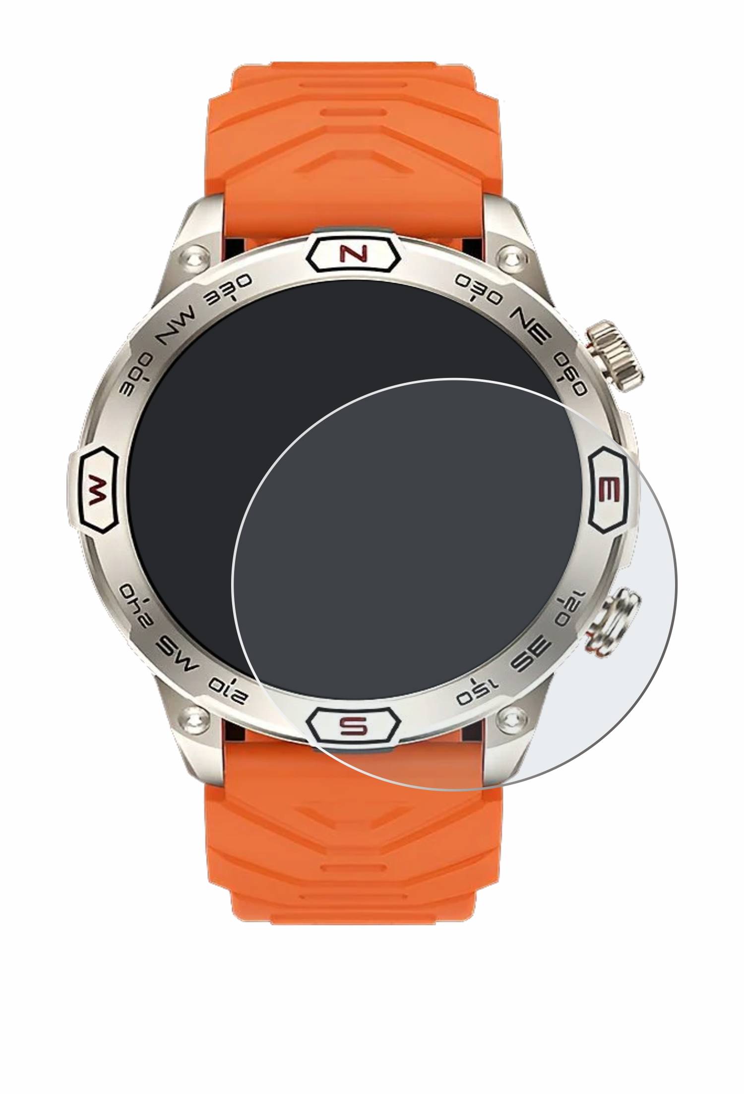 upscreen Reflection Shield Matt Schutzfolie für Bytelike Smartwatch 1.43