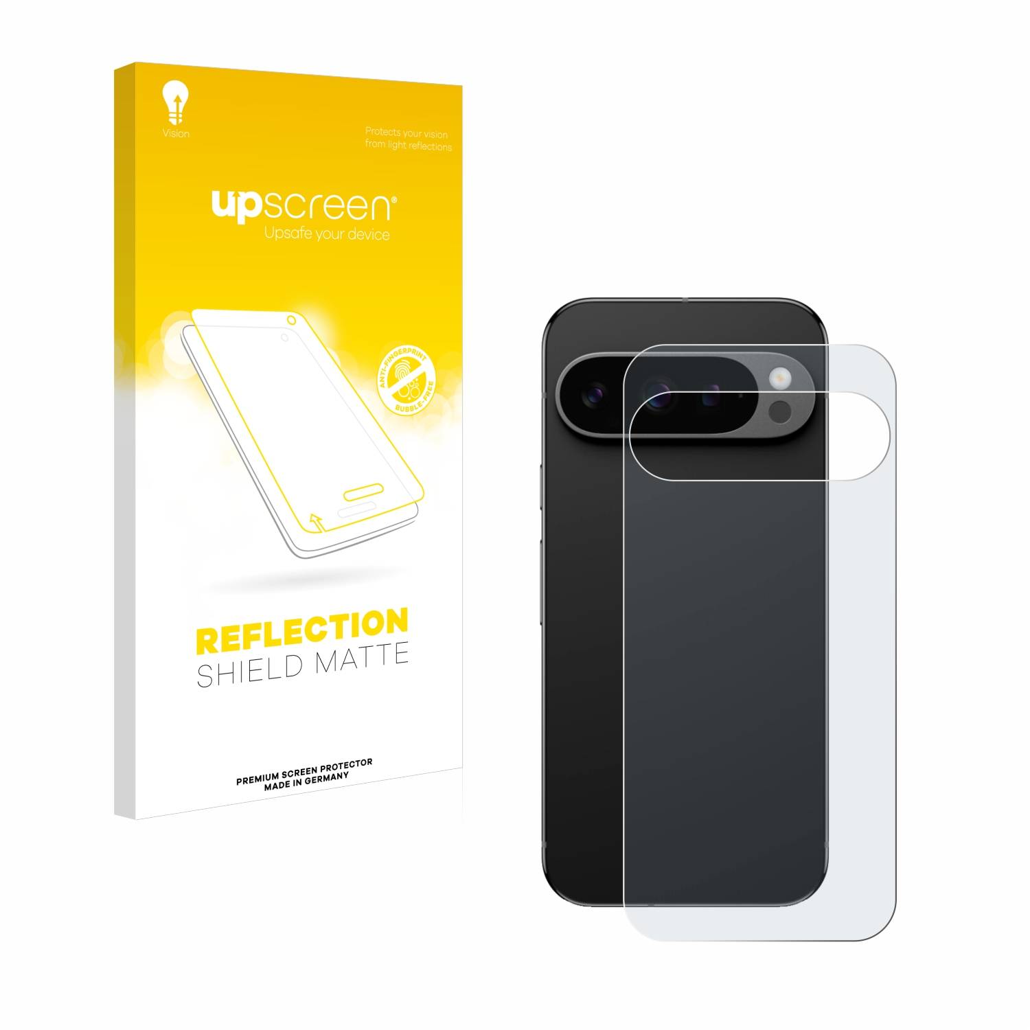 upscreen Reflection Shield Matt Schutzfolie für Google Pixel 9 Pro (Rückseite)