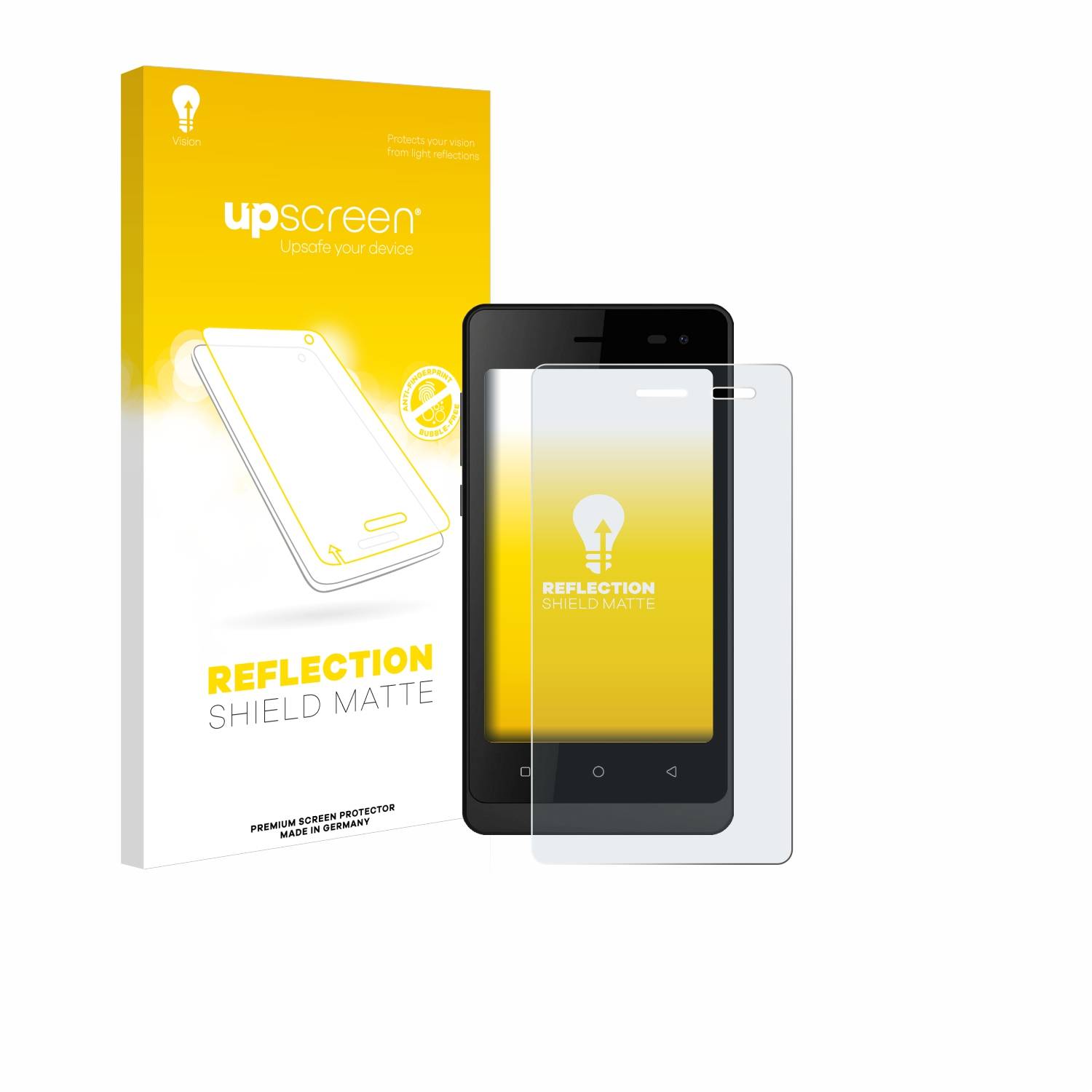 upscreen Reflection Shield Matt Schutzfolie für Logicom Wave 2