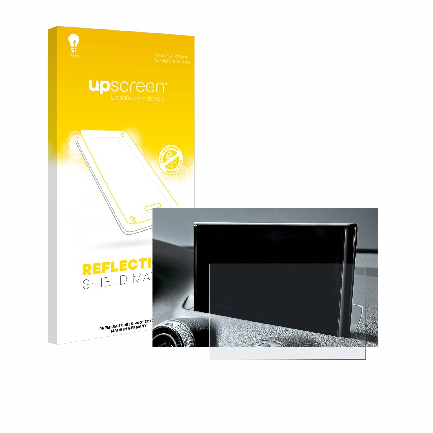 upscreen Reflection Shield Matt Schutzfolie für Audi Q2 Facelift 2024
