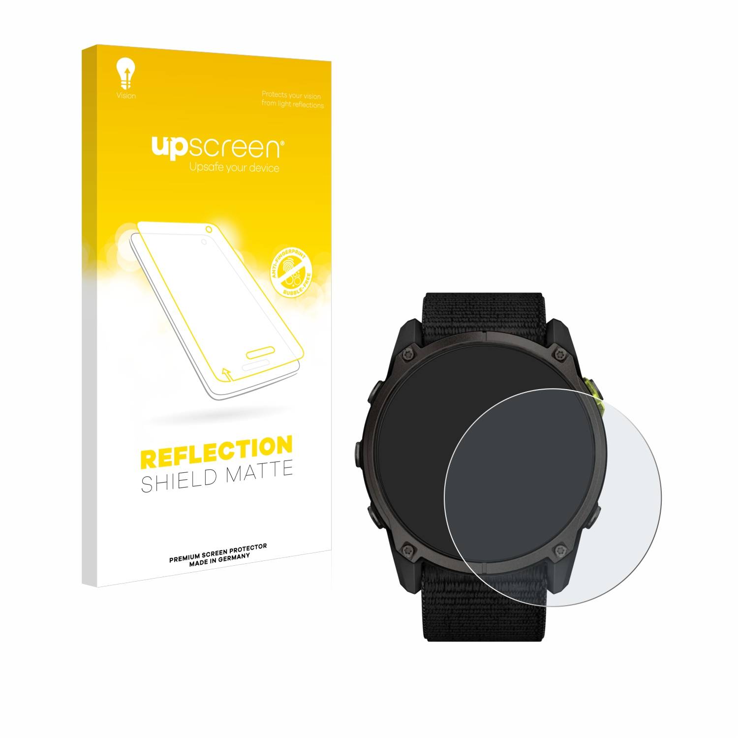 upscreen Reflection Shield Matt Schutzfolie für Garmin Enduro 3