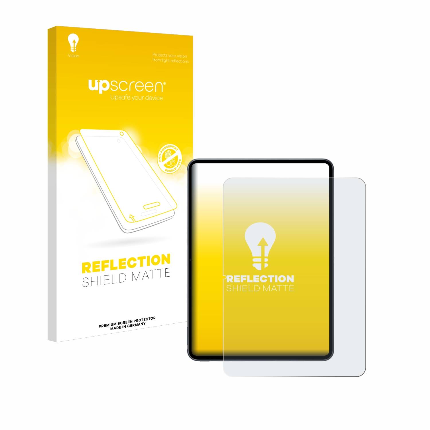 upscreen Reflection Shield Matt Schutzfolie für OnePlus Pad 2 (Hochformat)