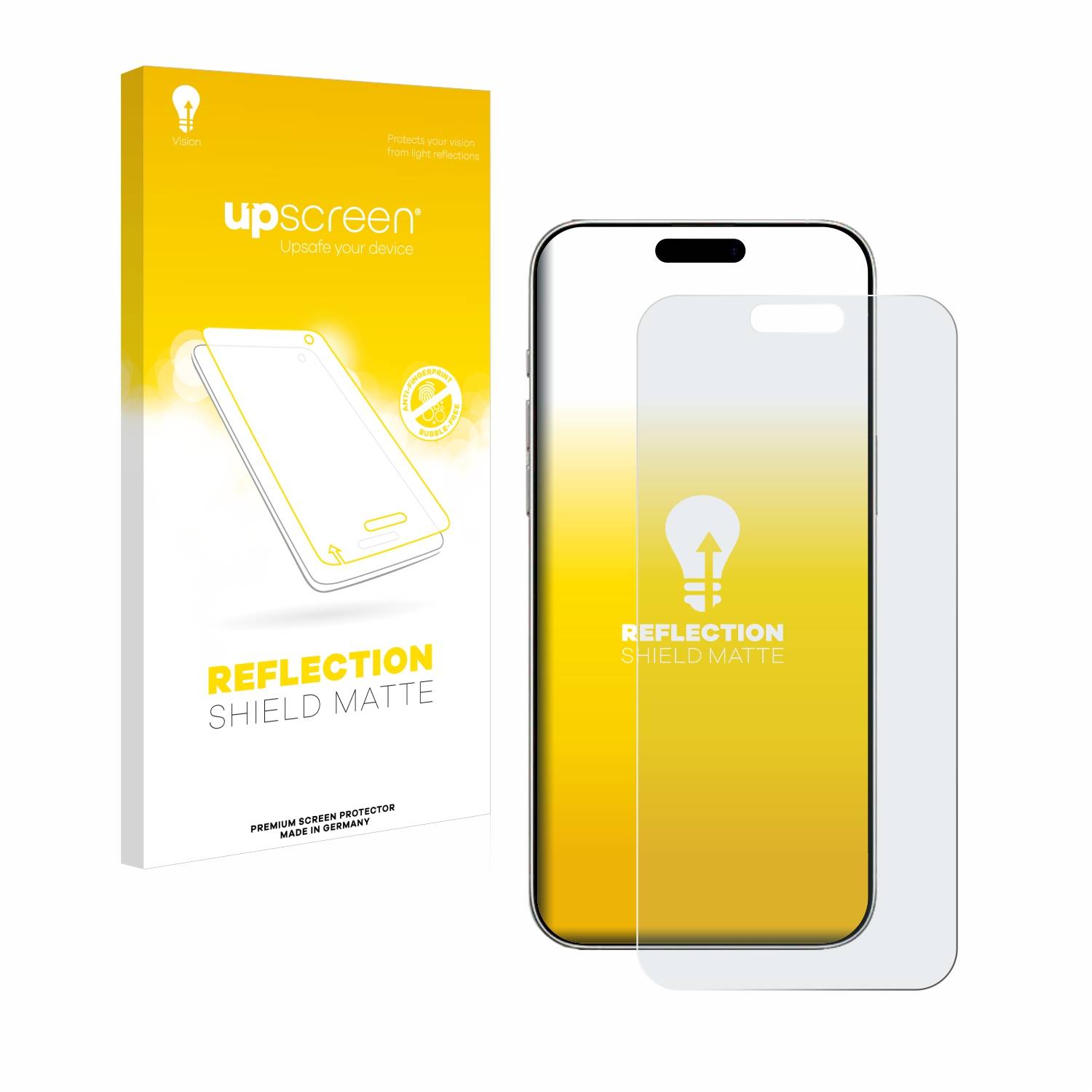 upscreen Reflection Shield Matt Schutzfolie für Apple iPhone 16 Pro Max