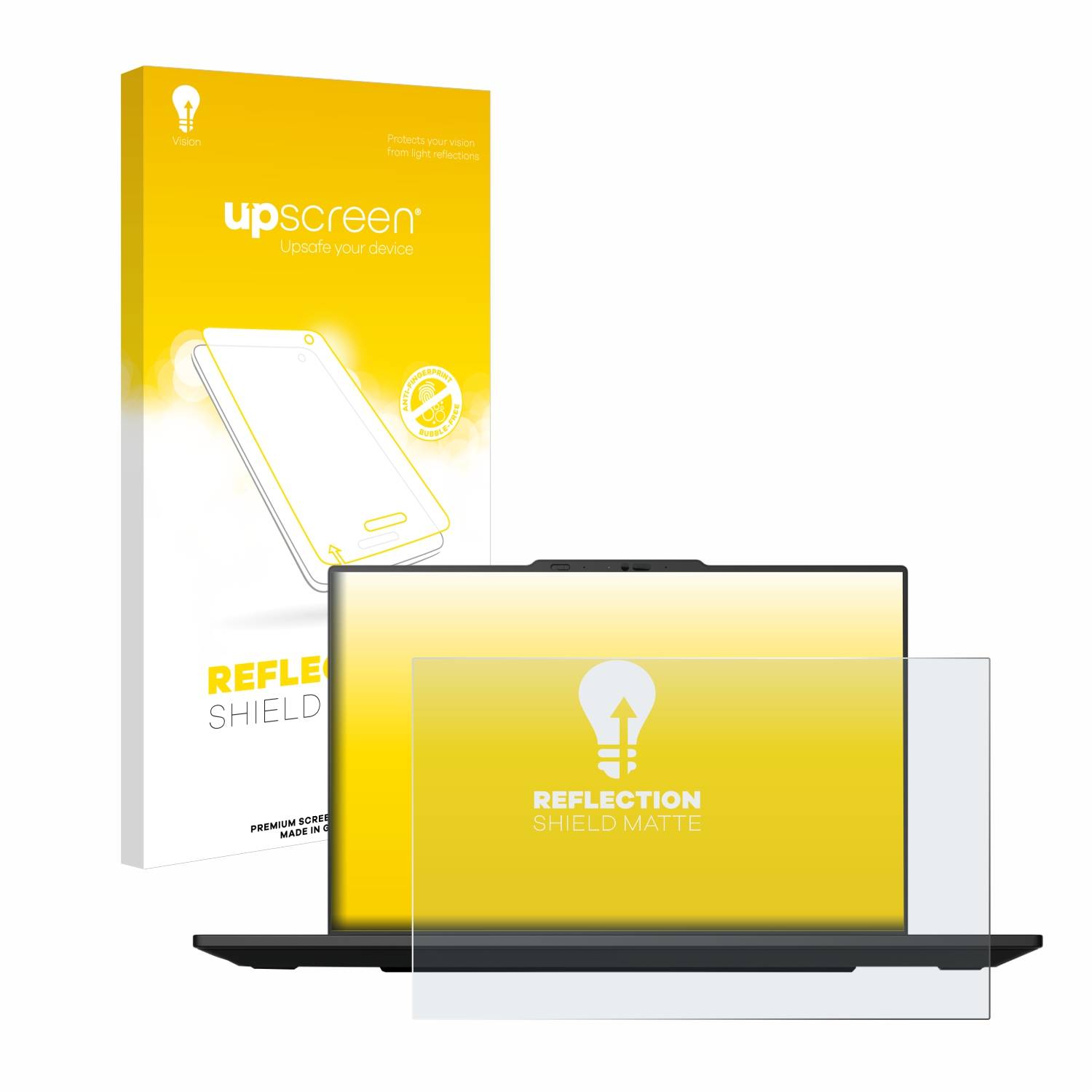 upscreen Reflection Shield Matt Schutzfolie für Lenovo ThinkPad P1 Gen 7 16 Touch