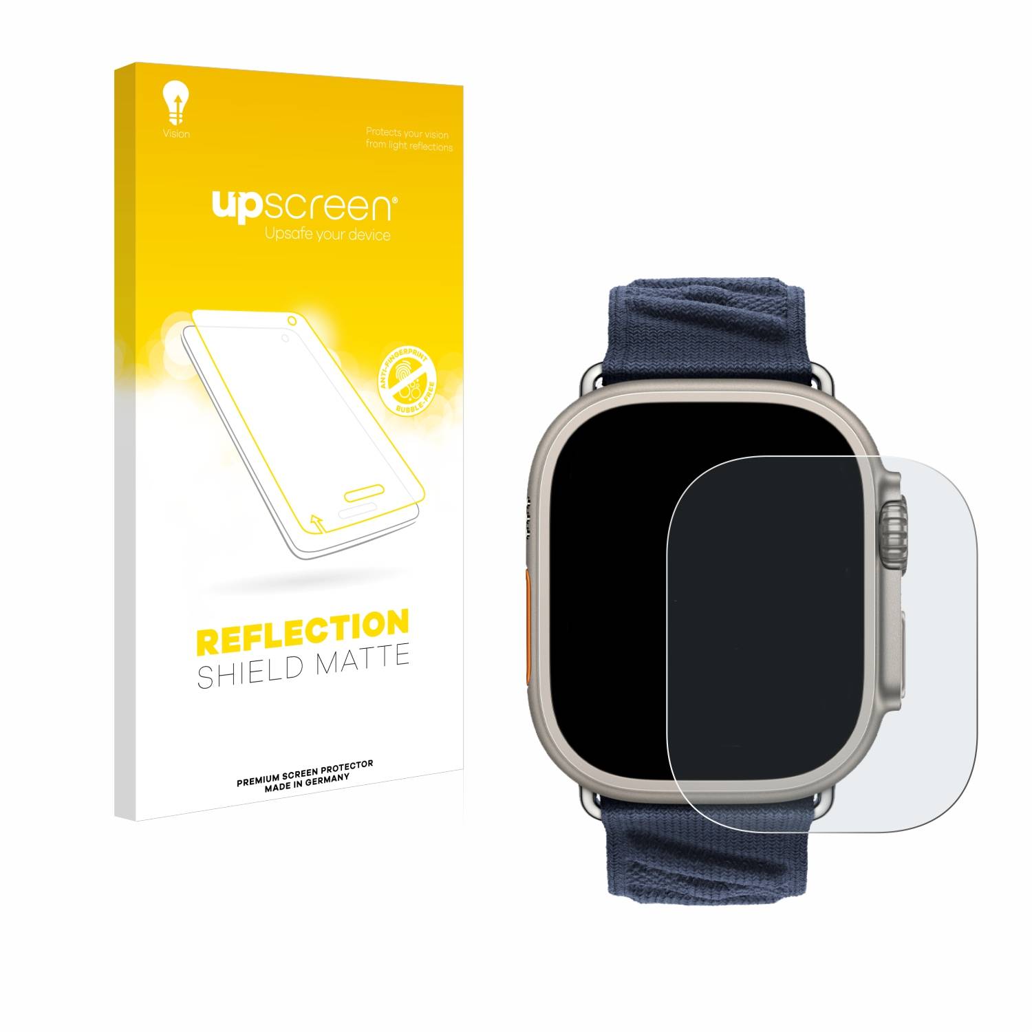 upscreen Reflection Shield Matt Schutzfolie für Apple Watch Hermès Ultra 2