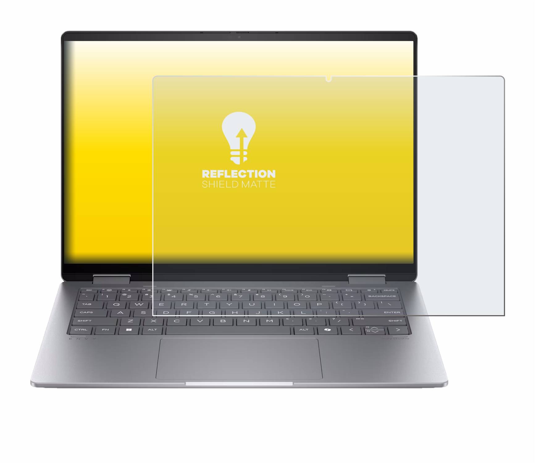 upscreen Reflection Shield Matt Schutzfolie für HP Envy x360 2-in-1 14-fa0008na