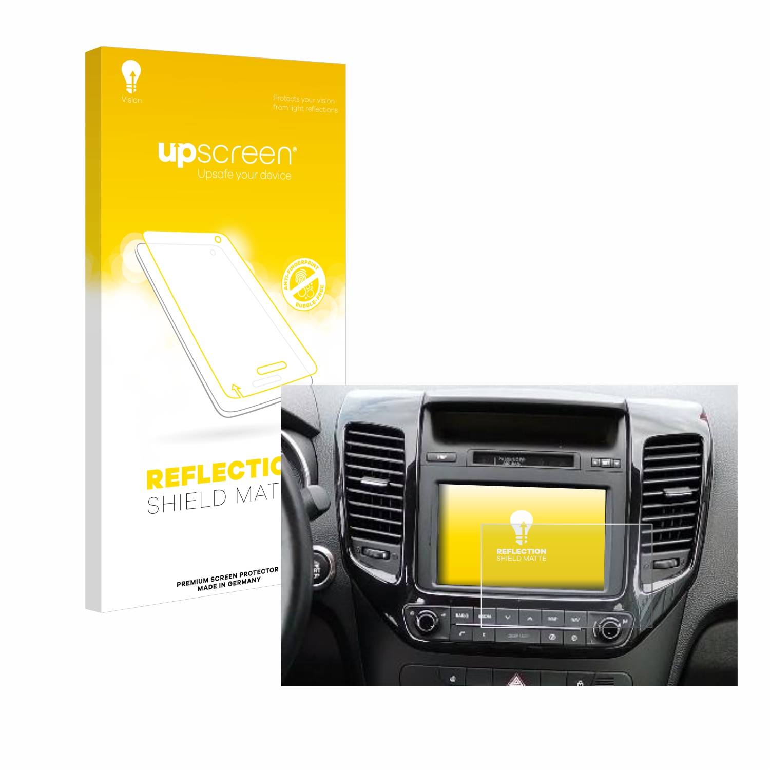 upscreen Reflection Shield Matt Schutzfolie für Kia Venga BJ 2018 7