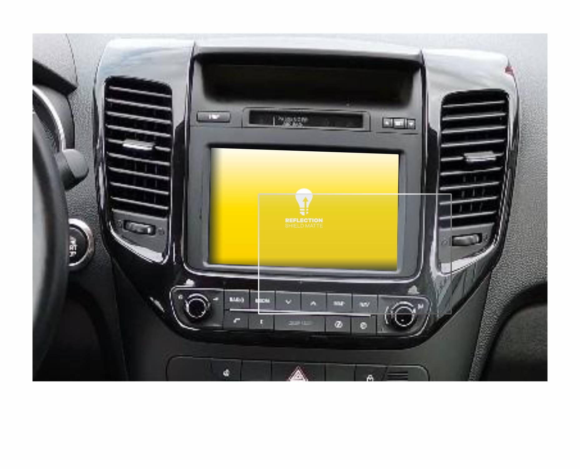 upscreen Reflection Shield Matt Schutzfolie für Kia Venga BJ 2018 7