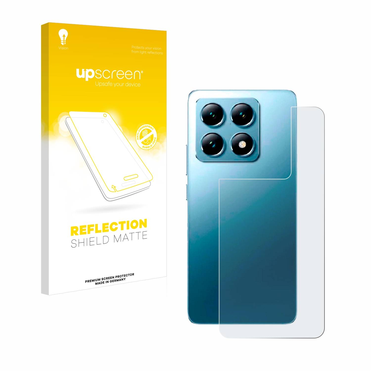 upscreen Reflection Shield Matt Schutzfolie für Xiaomi 14T (Rückseite)