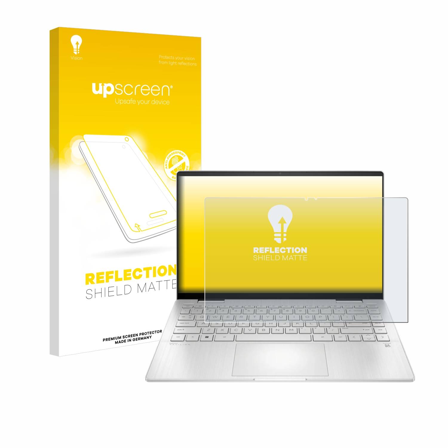 upscreen Reflection Shield Matt Schutzfolie für HP Pavilion x360 14-ek2154ng 14