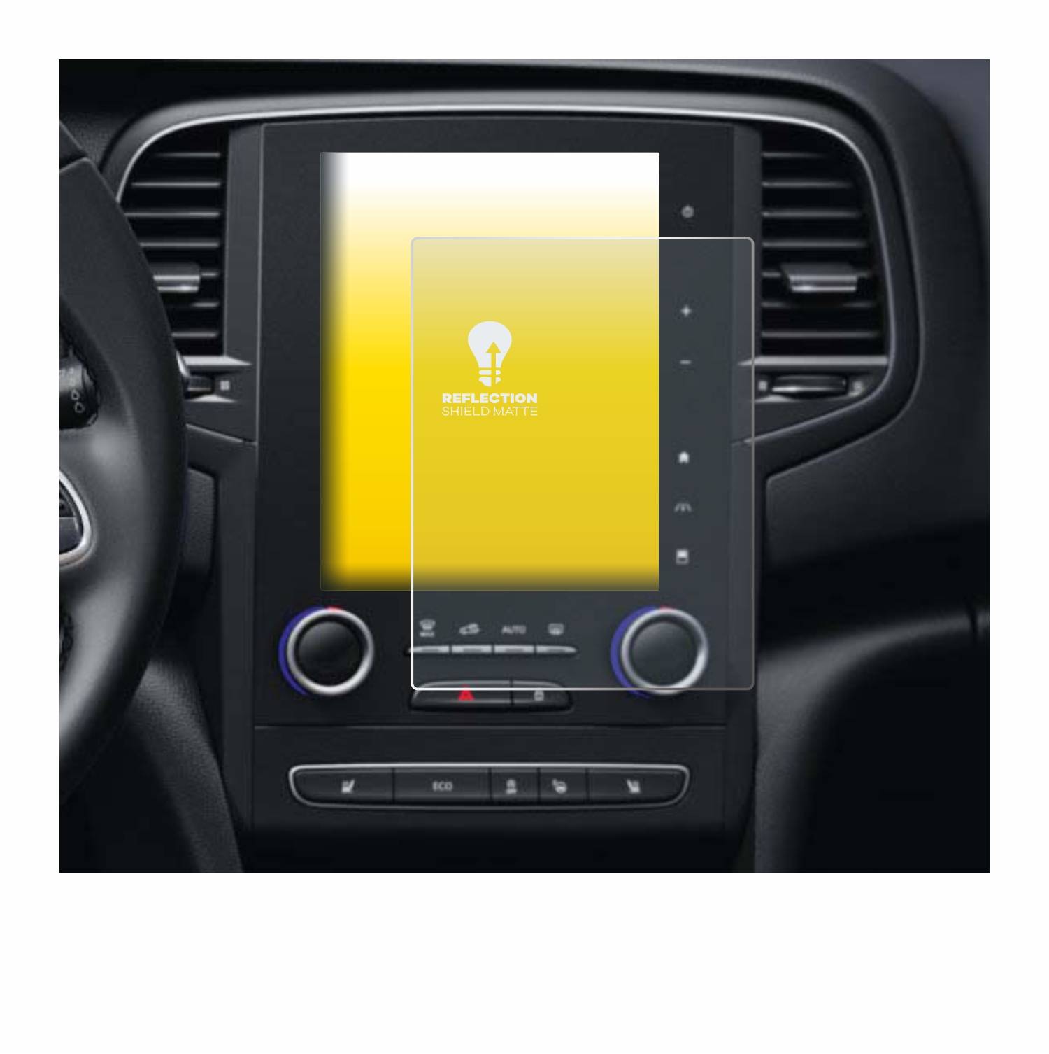 upscreen Reflection Shield Matt Schutzfolie für Renault Scenic IV RLINK-2 2018
