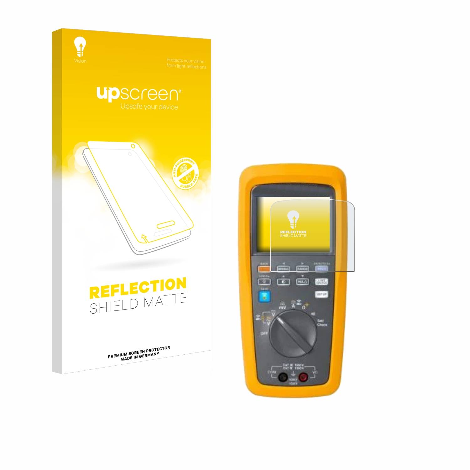 upscreen Reflection Shield Matt Schutzfolie für Fluke Solar-Multimeter 283 FC