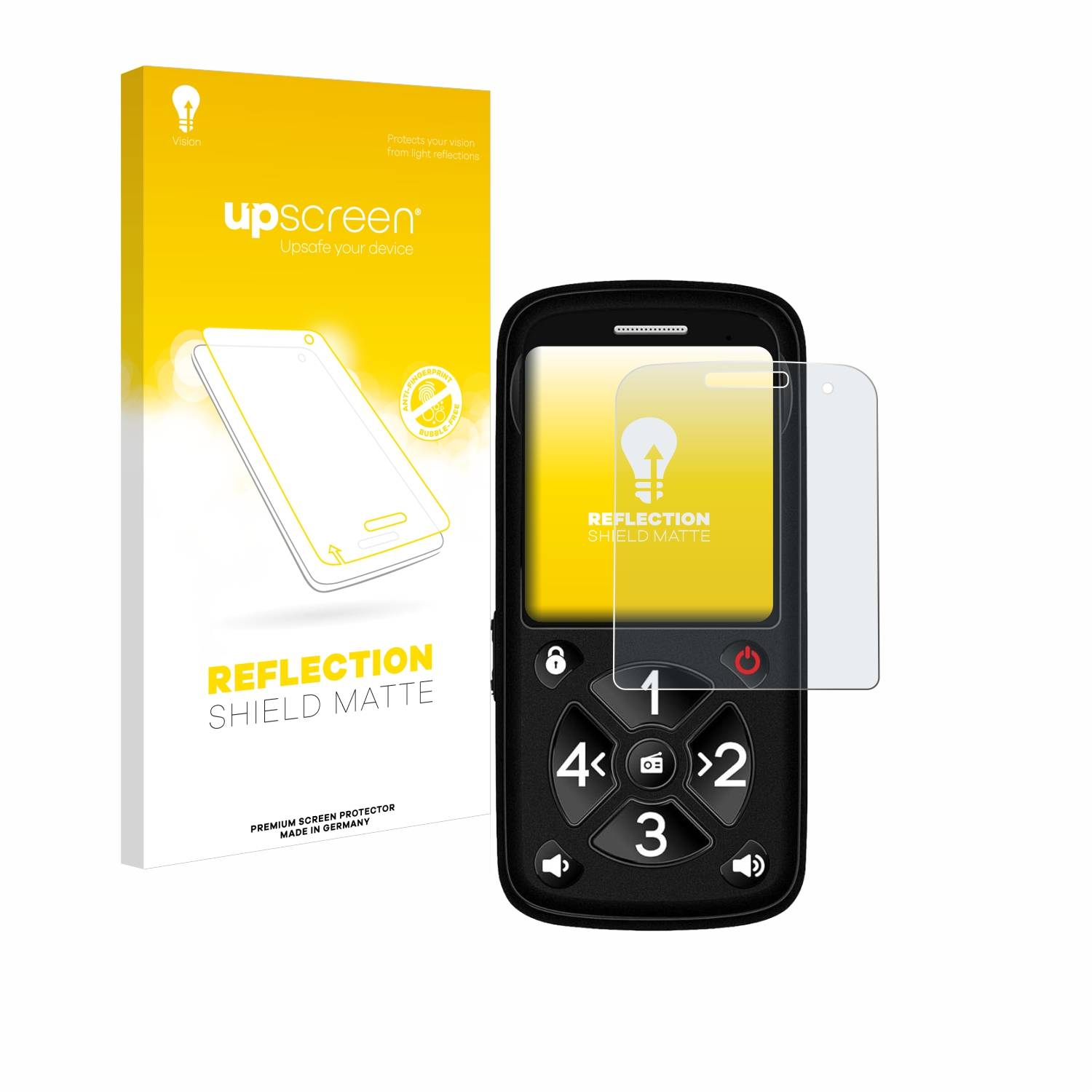 upscreen Reflection Shield Matt Schutzfolie für Simvalley Mobile