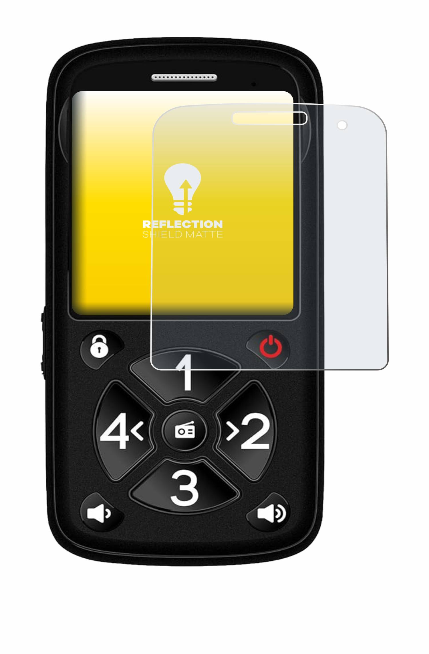 upscreen Reflection Shield Matt Schutzfolie für Simvalley Mobile