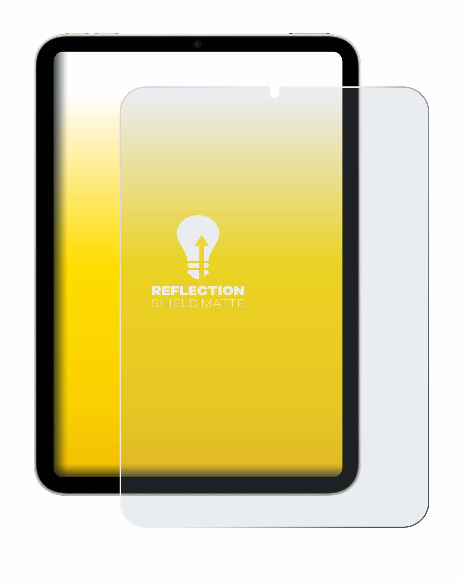 upscreen Reflection Shield Matt Schutzfolie für Apple iPad Mini 7 WiFi Cellular 2024