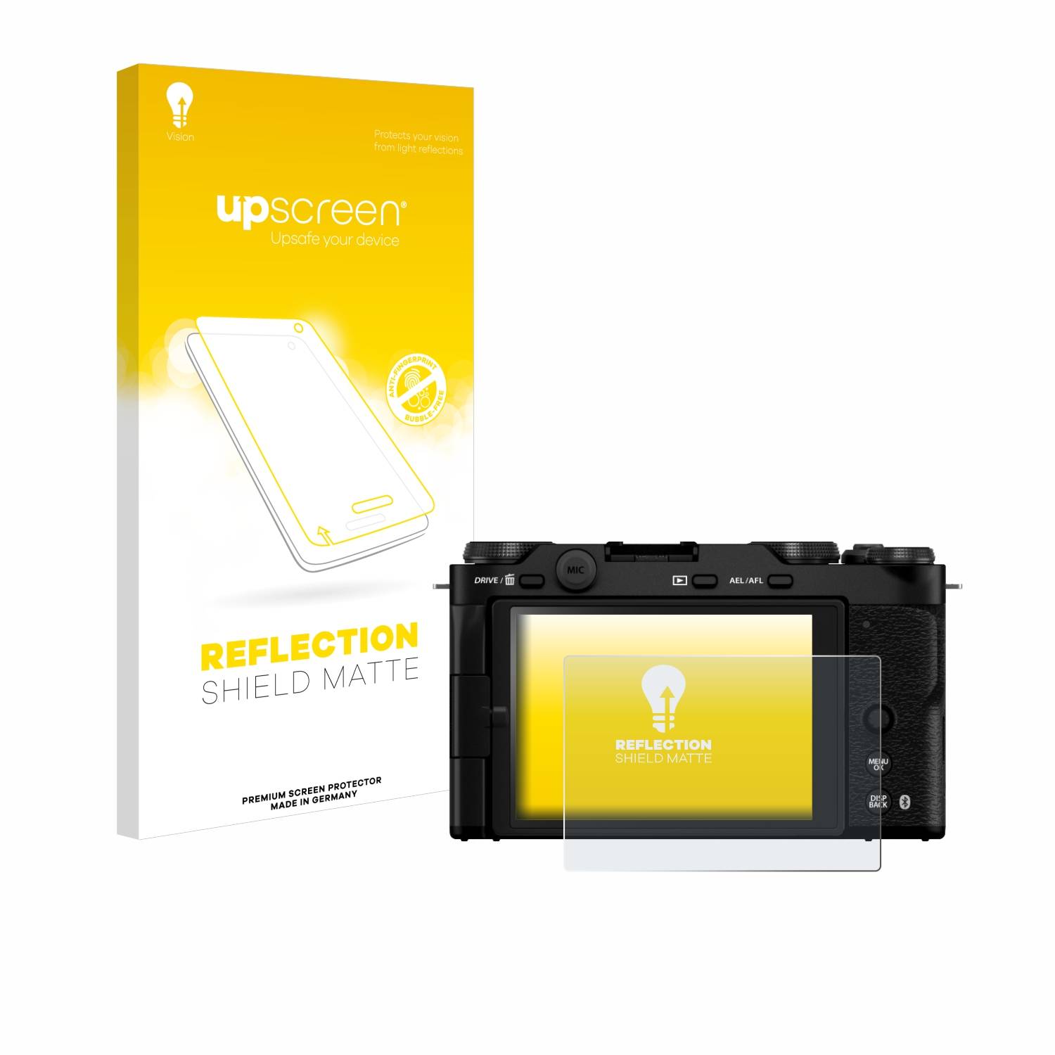 upscreen Reflection Shield Matt Schutzfolie für Fujifilm X-M5
