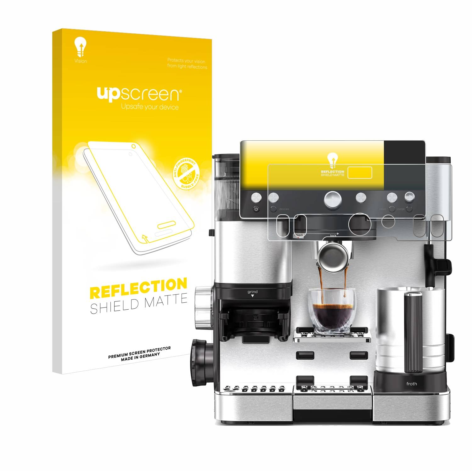 upscreen Reflection Shield Matt Schutzfolie für Ninja Luxe Cafe Essential