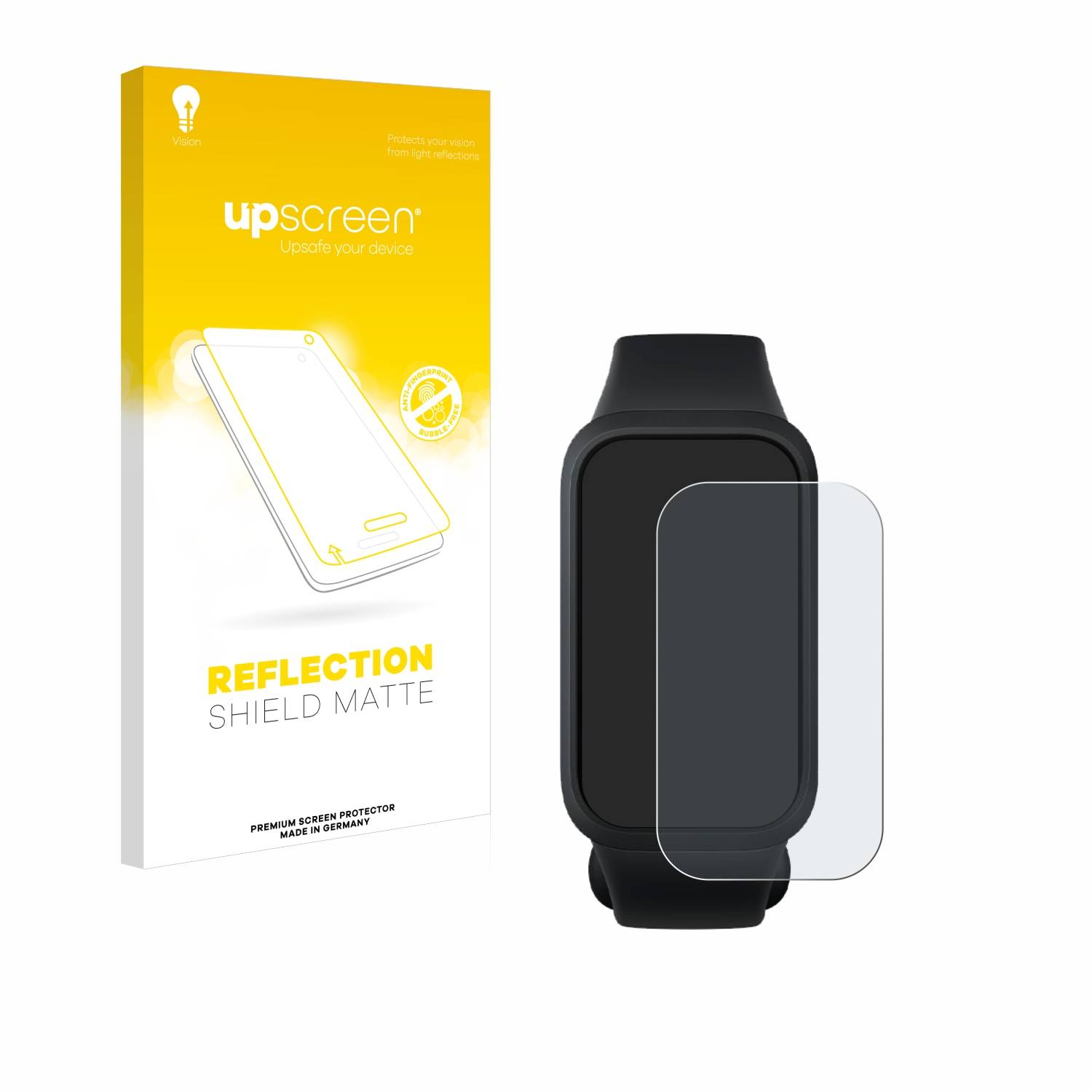 upscreen Reflection Shield Matt Schutzfolie für Xiaomi Mi Smart Band 9 Active