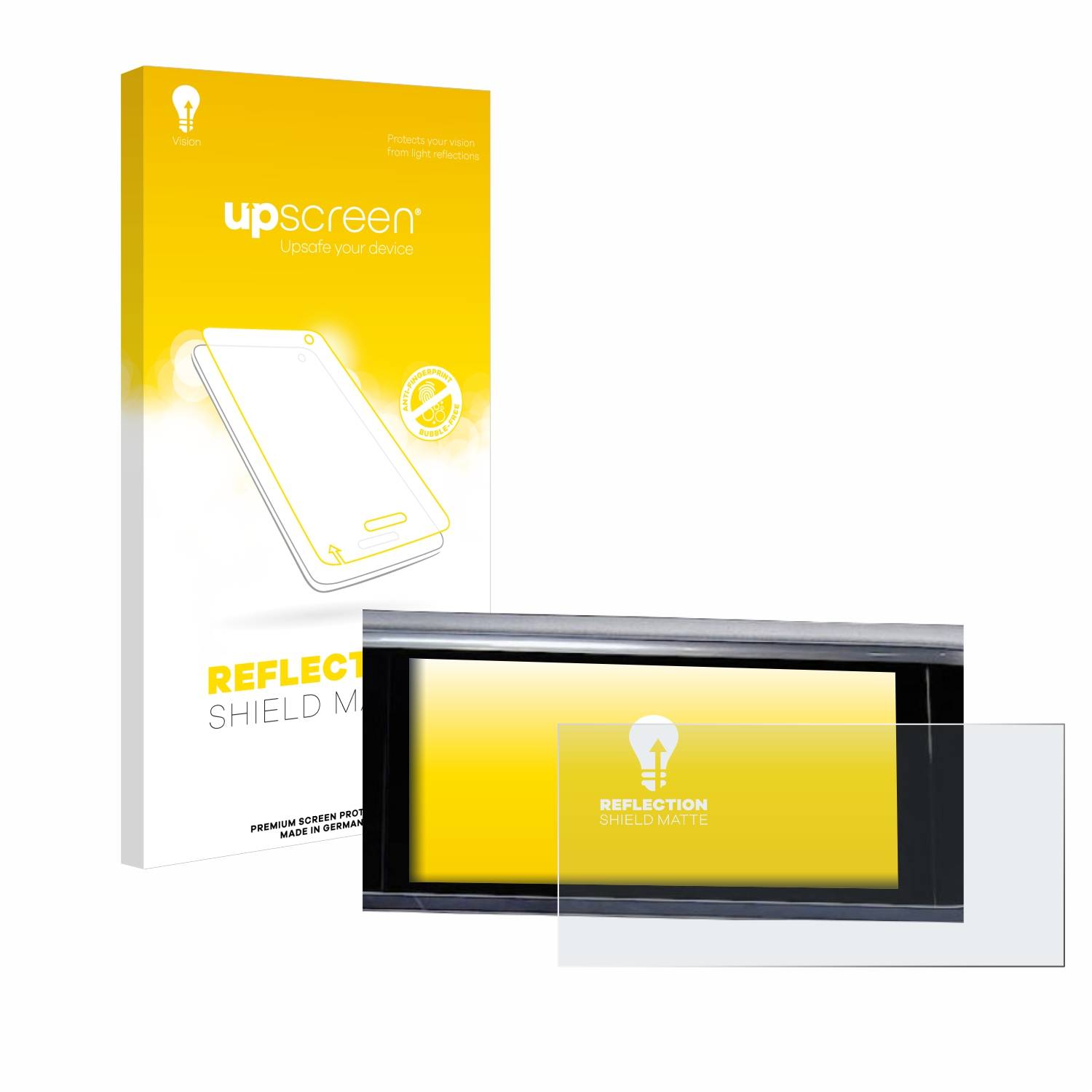 upscreen Reflection Shield Matt Schutzfolie für Audi Q3 Sportback 35 TFSI Infotainment System