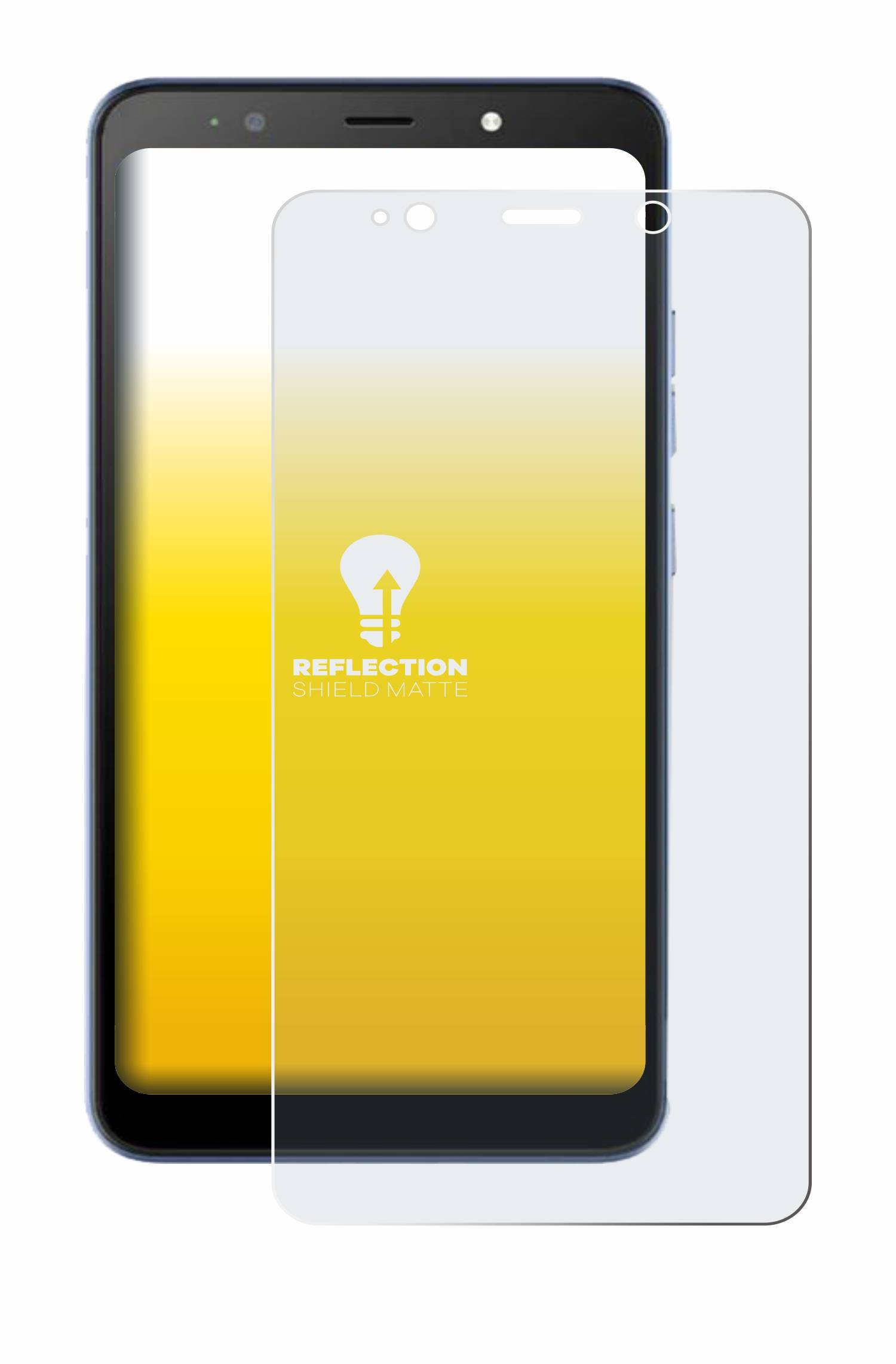upscreen Reflection Shield Matt Schutzfolie für Tecno Pop 6 Go