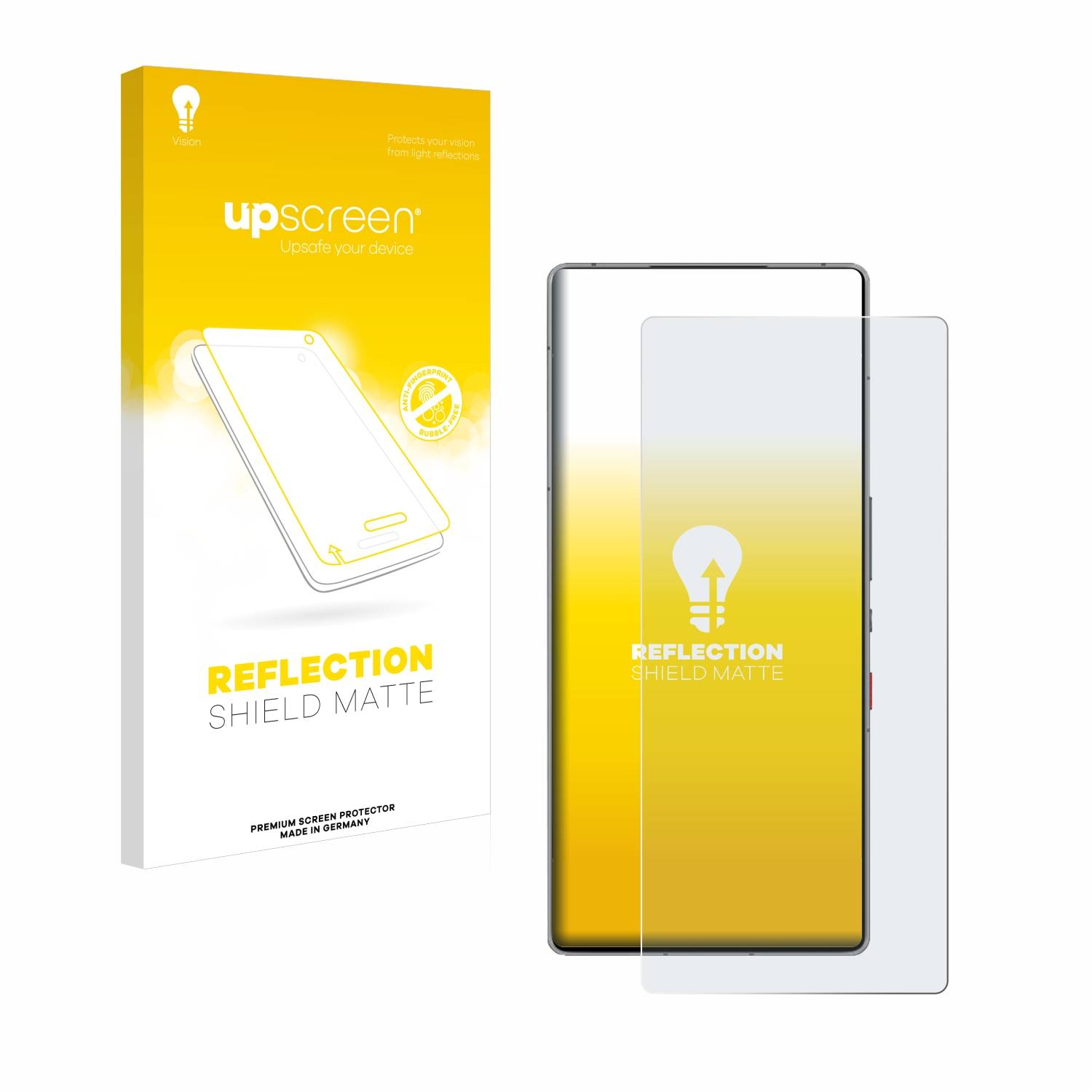 upscreen Reflection Shield Matt Schutzfolie für ZTE Nubia Red Magic 10 Pro