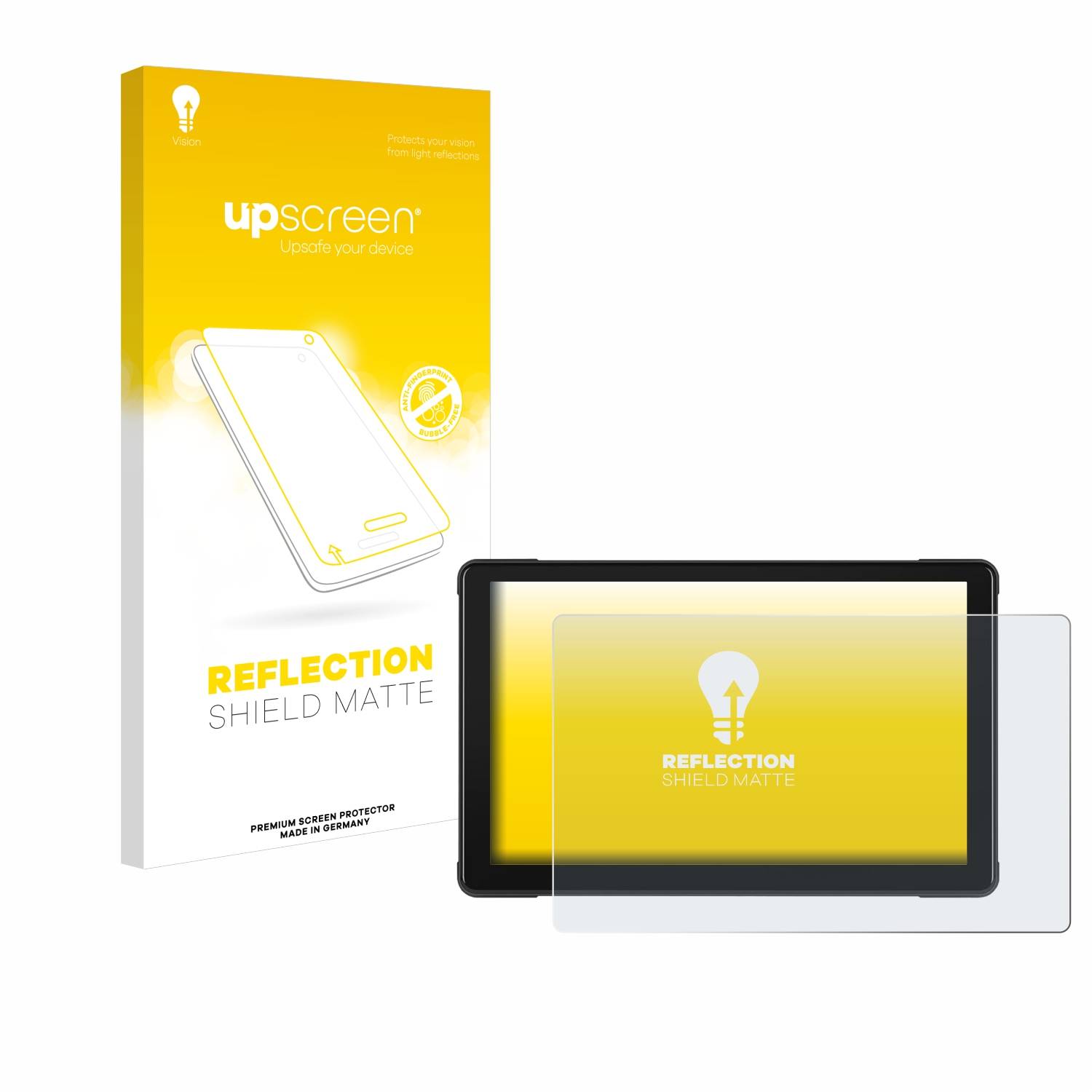 upscreen Reflection Shield Matt Schutzfolie für Podofo Motorrad Carplay 7