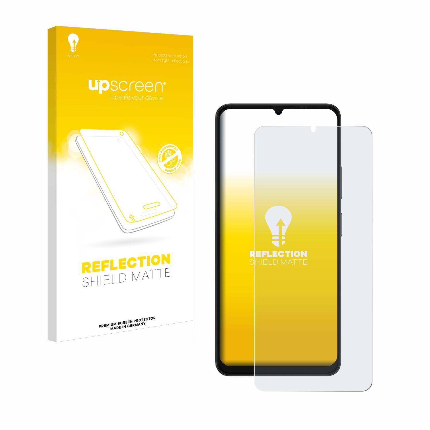 upscreen Reflection Shield Matt Schutzfolie für Ulefone Note 20 Pro