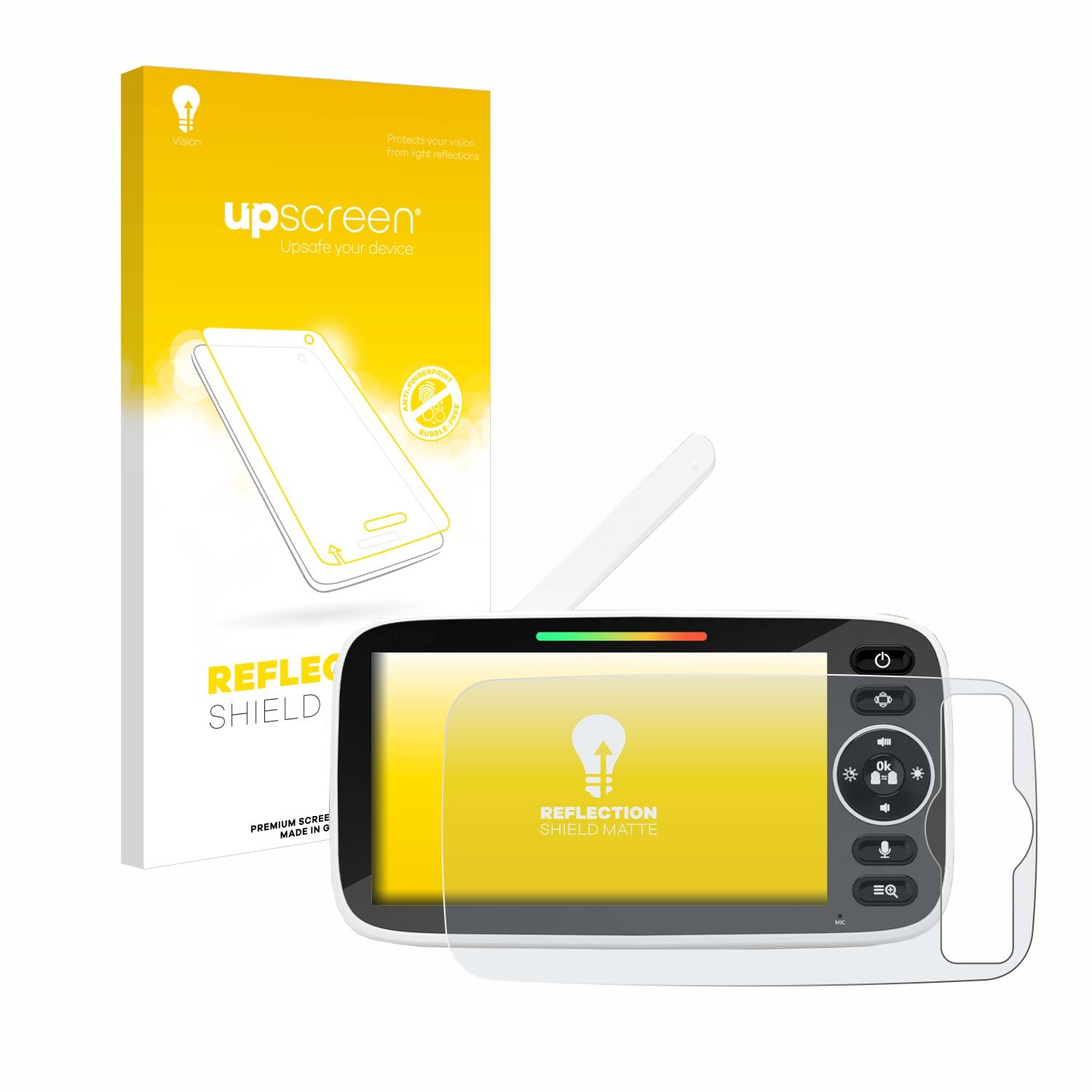 upscreen Reflection Shield Matt Schutzfolie für Yuede Babyphone Monitor 5