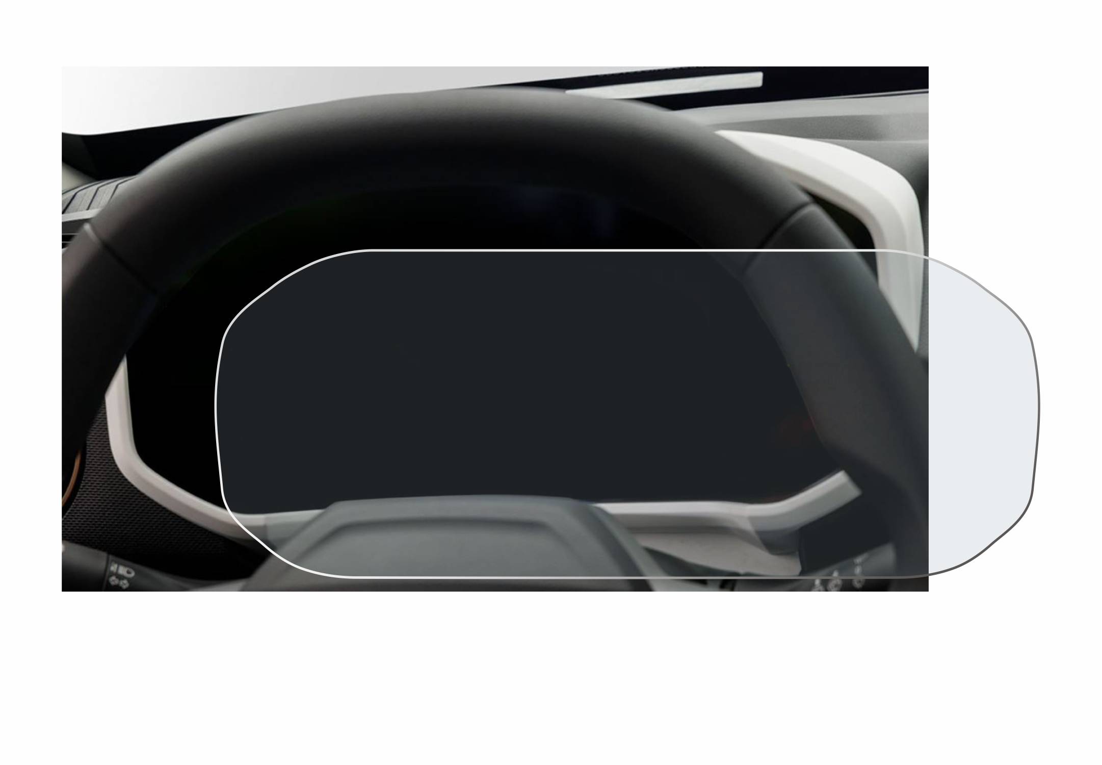 upscreen Reflection Shield Matt Schutzfolie für Dacia Duster Tacho (2024)