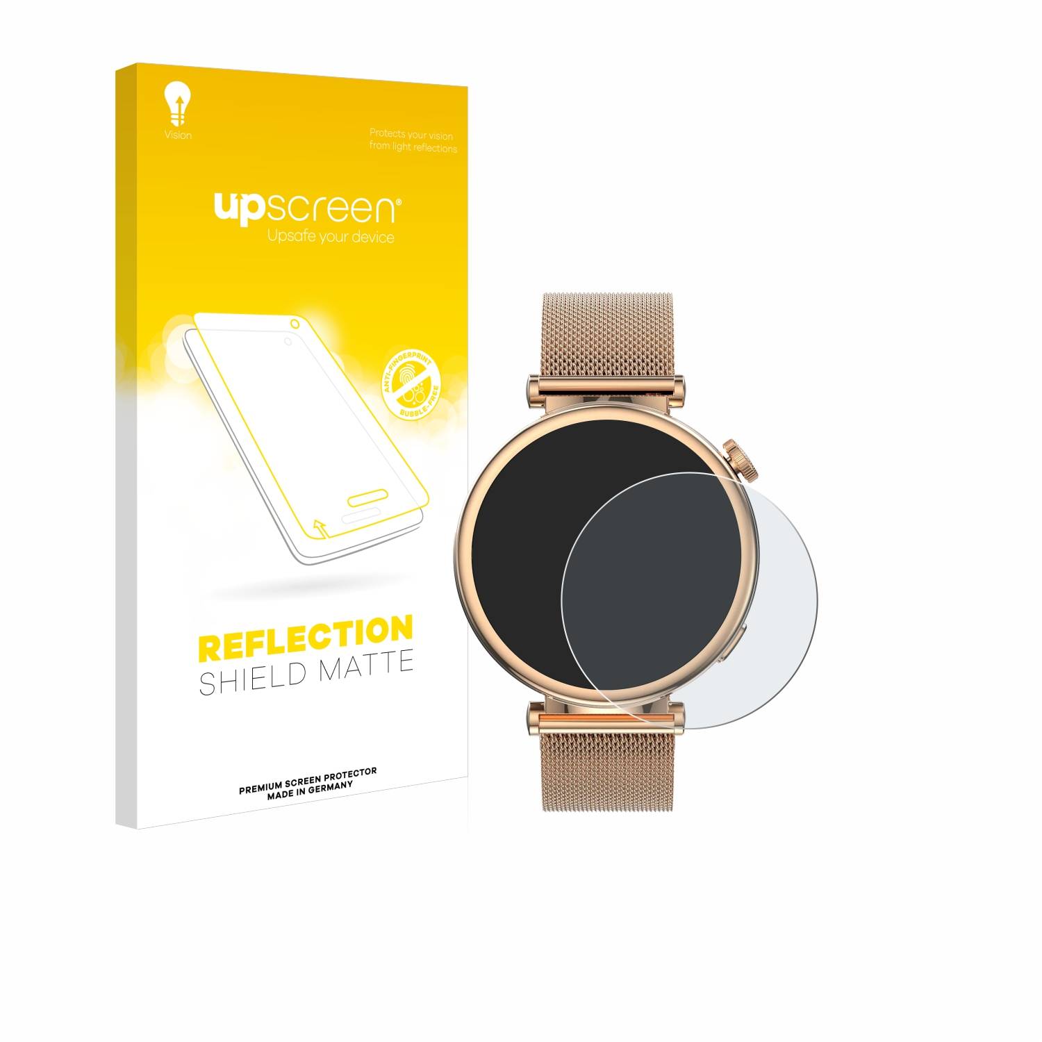 upscreen Reflection Shield Matt Schutzfolie für Kiano Watch Style
