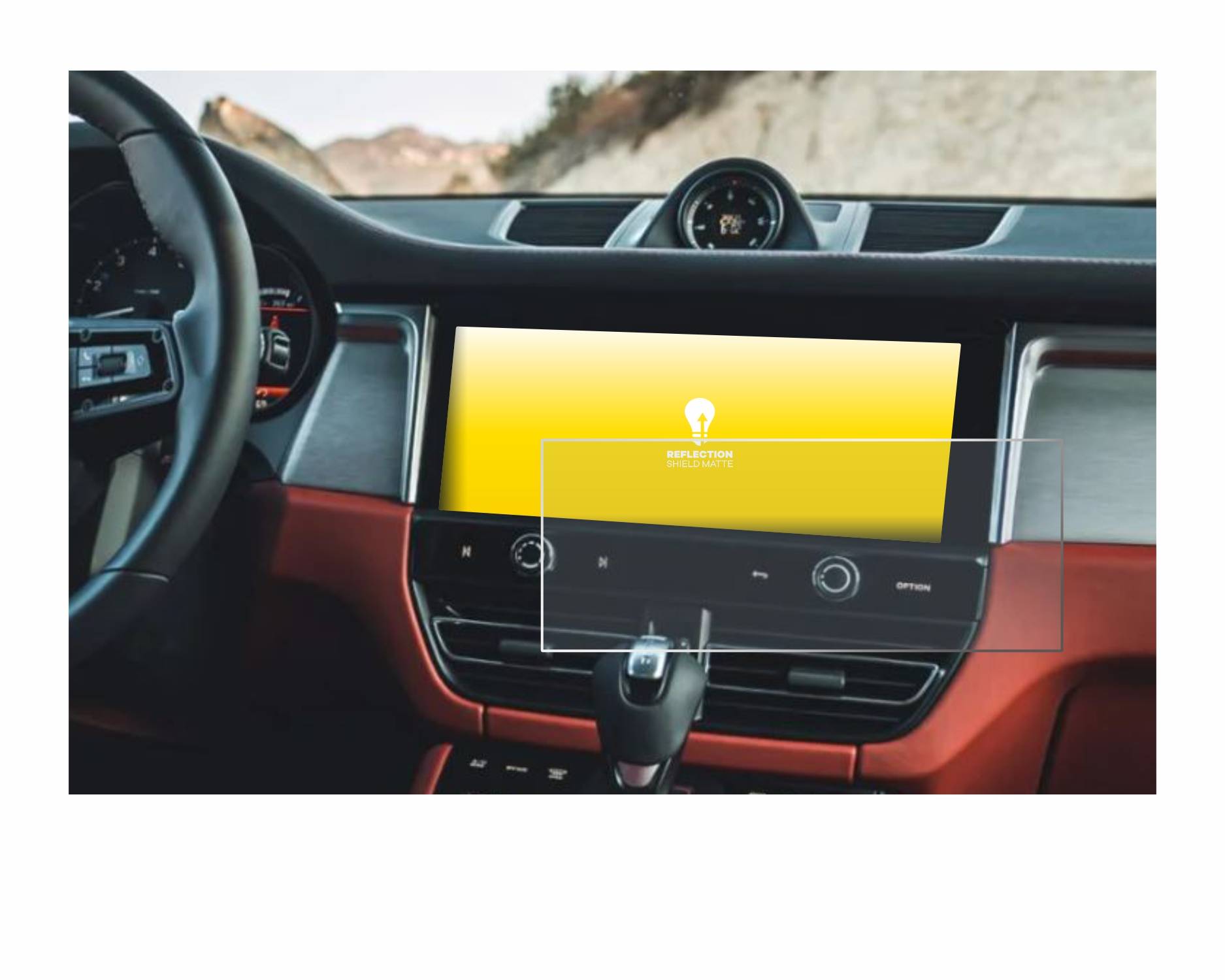 upscreen Reflection Shield Matt Schutzfolie für Porsche Macan 2023