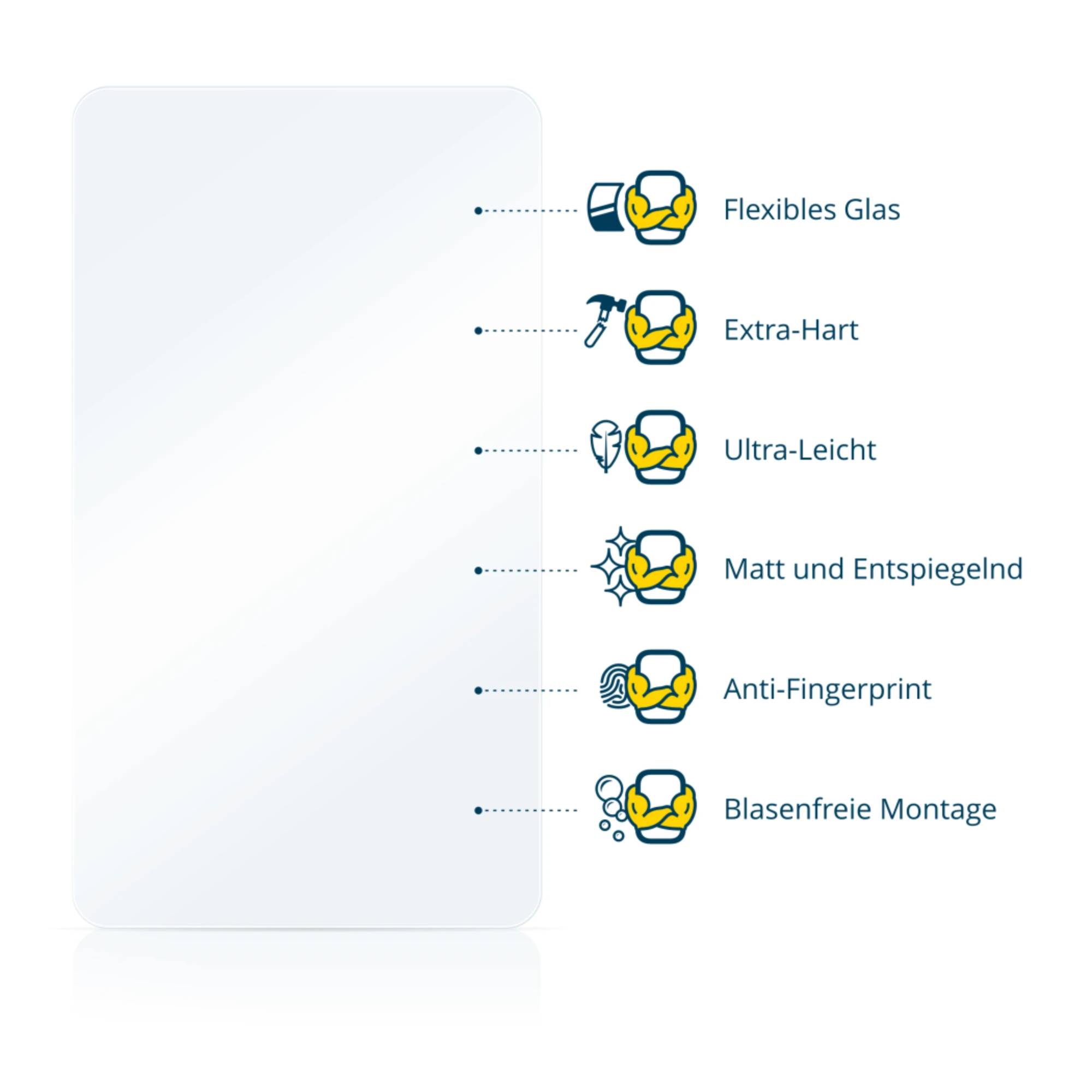 BROTECT AirGlass Matt Glas Panzer Folie für Sony Playstation Portal