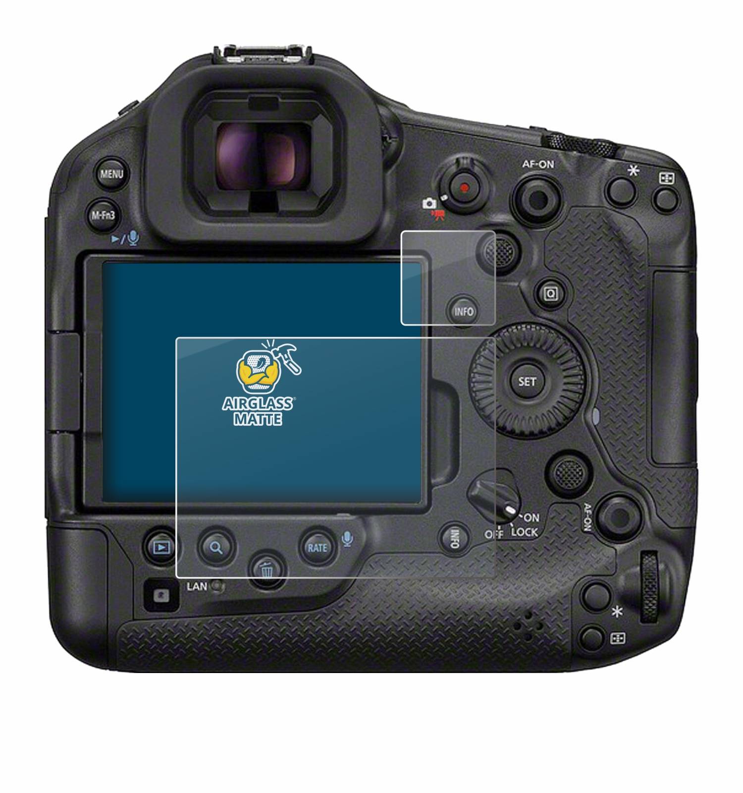 BROTECT AirGlass Matt Glas Panzer Folie für Canon EOS R1