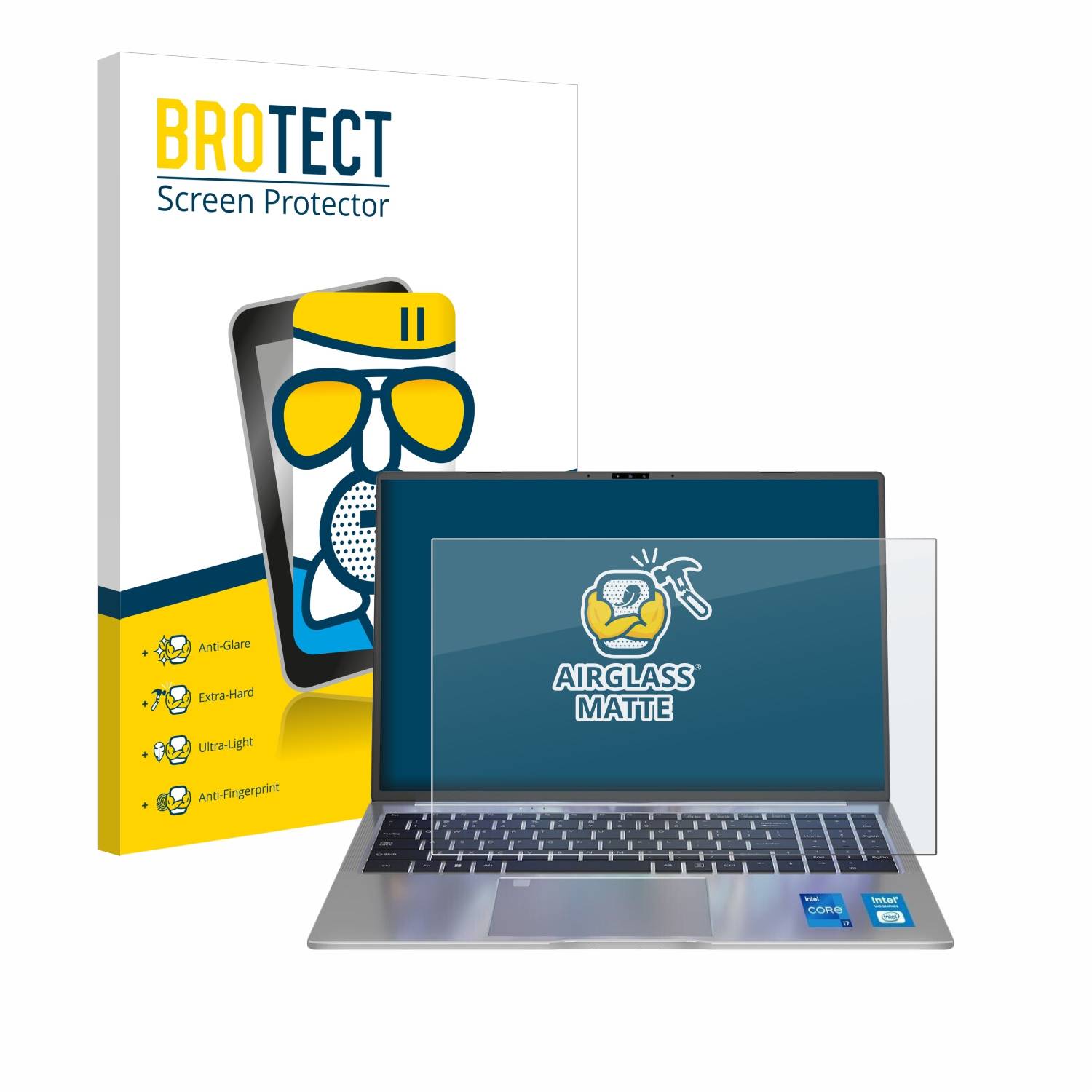 BROTECT AirGlass Matt Glas Panzer Folie für Ninkear N16 Pro