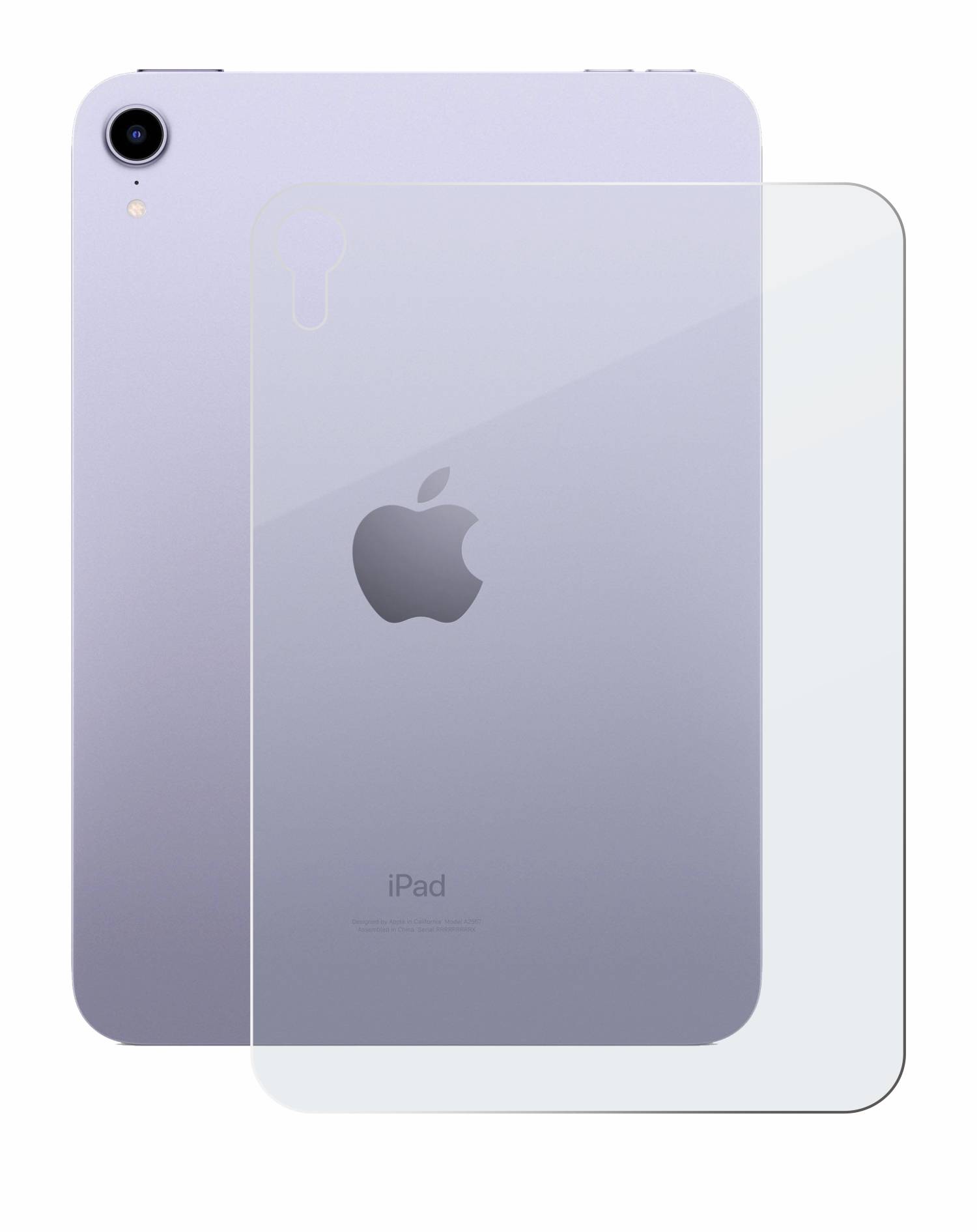 upscreen Hybrid Glas Matt Panzer-Folie für Apple iPad Mini 7 WiFi 2024 (Rückseite)