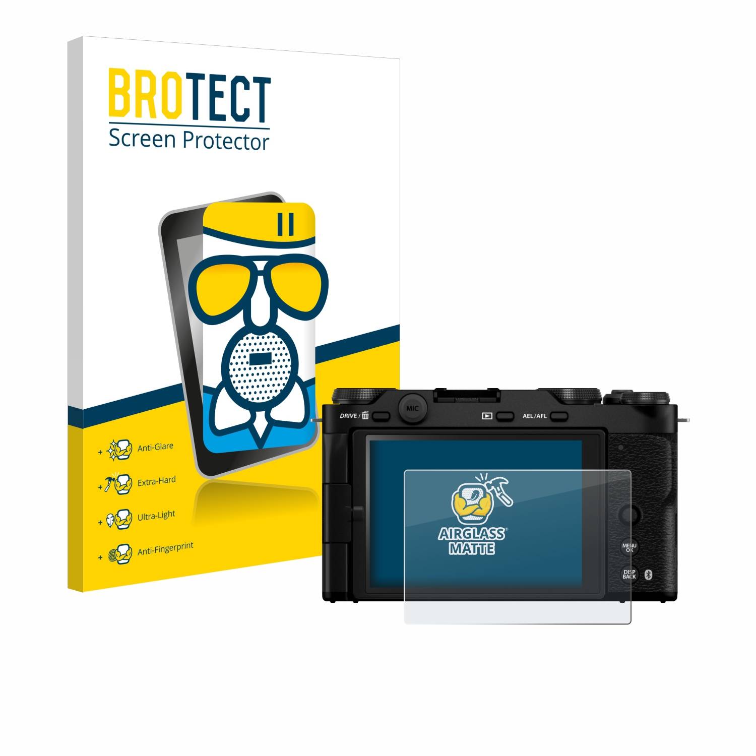 BROTECT AirGlass Matt Glas Panzer Folie für Fujifilm X-M5