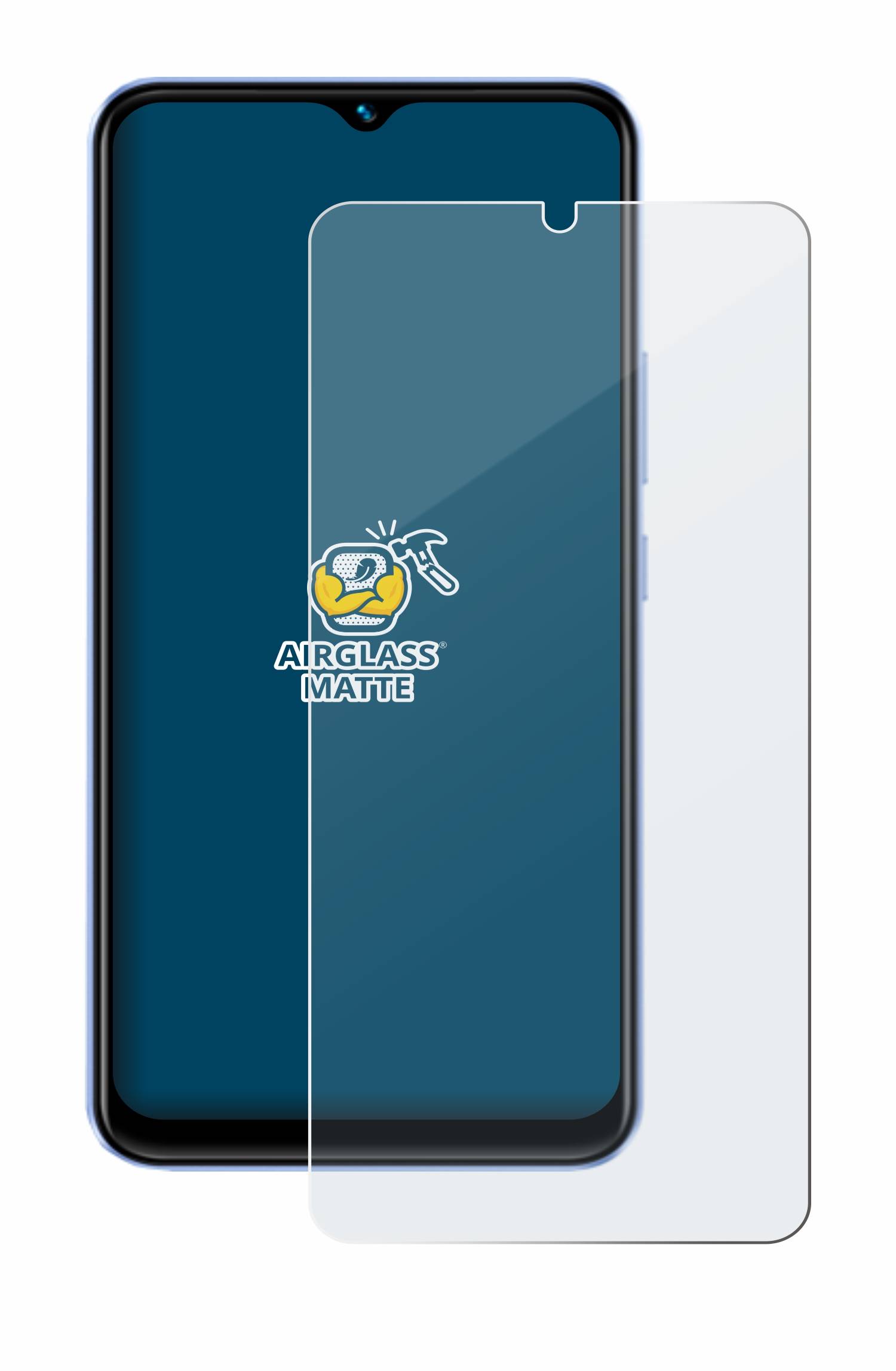 BROTECT AirGlass Matt Glas Panzer Folie für Vivo Y03
